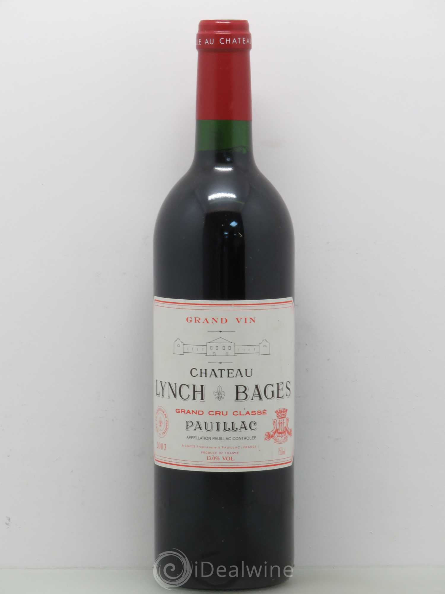 Château Lynch Bages 5ème Grand Cru Classé 2003 - Lot de 1 bouteille - 0