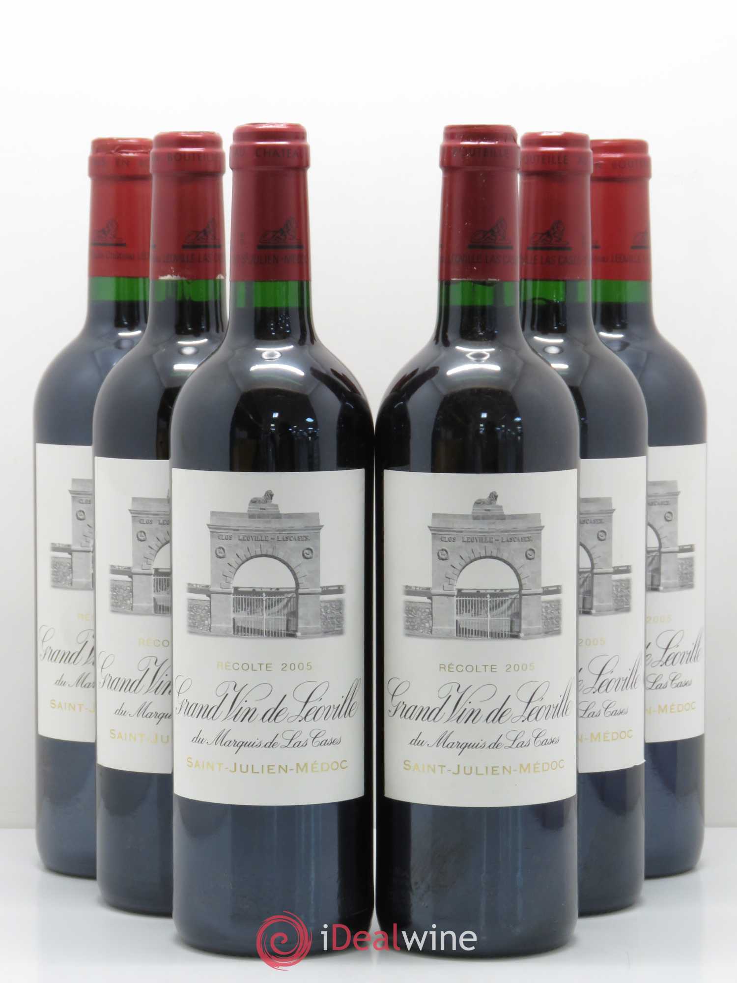 Château Léoville Las Cases 2ème Grand Cru Classé 2005 - Lot de 6 bouteilles - 0