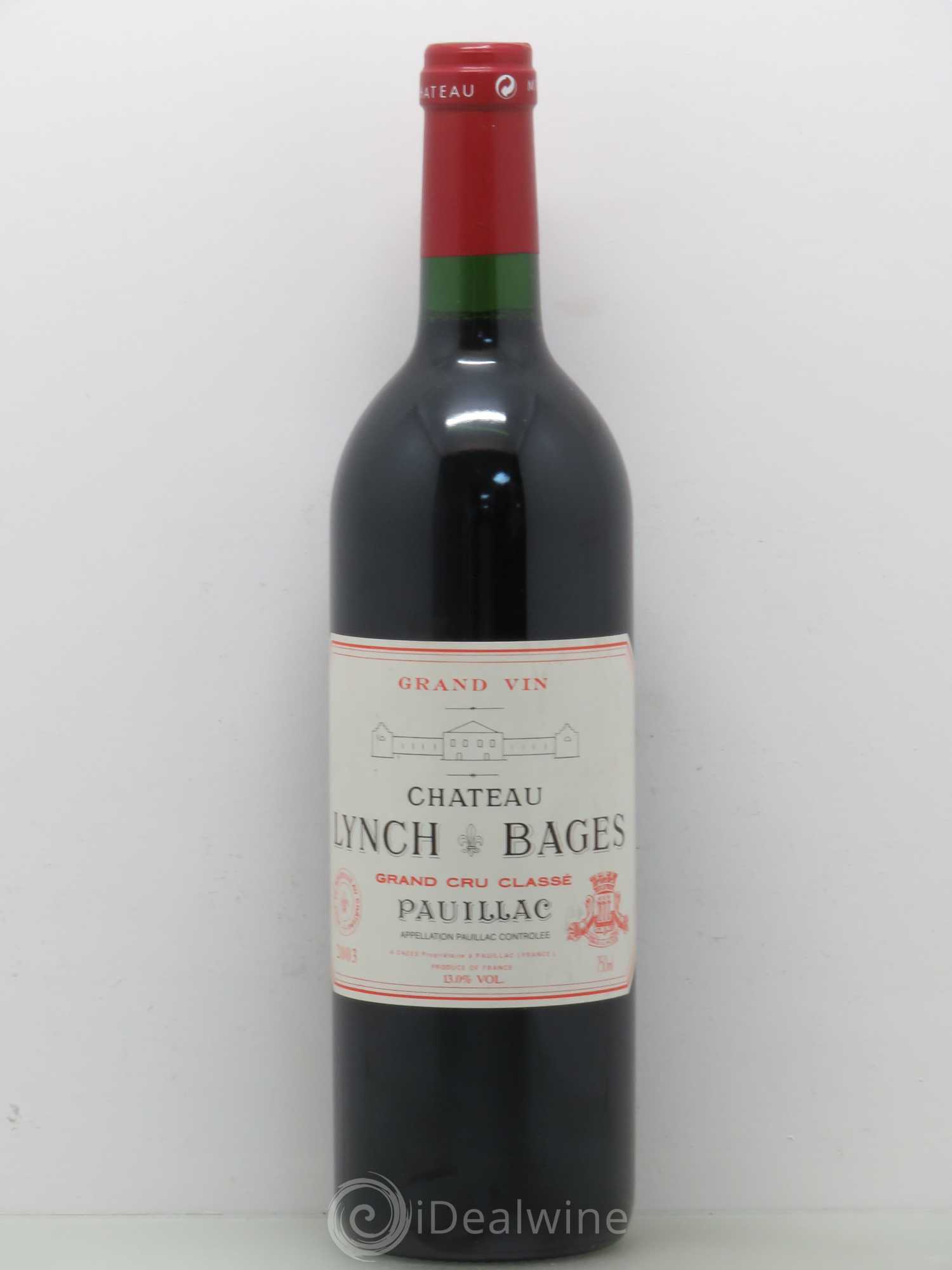 Château Lynch Bages 5ème Grand Cru Classé 2003 - Lot de 1 bouteille - 0