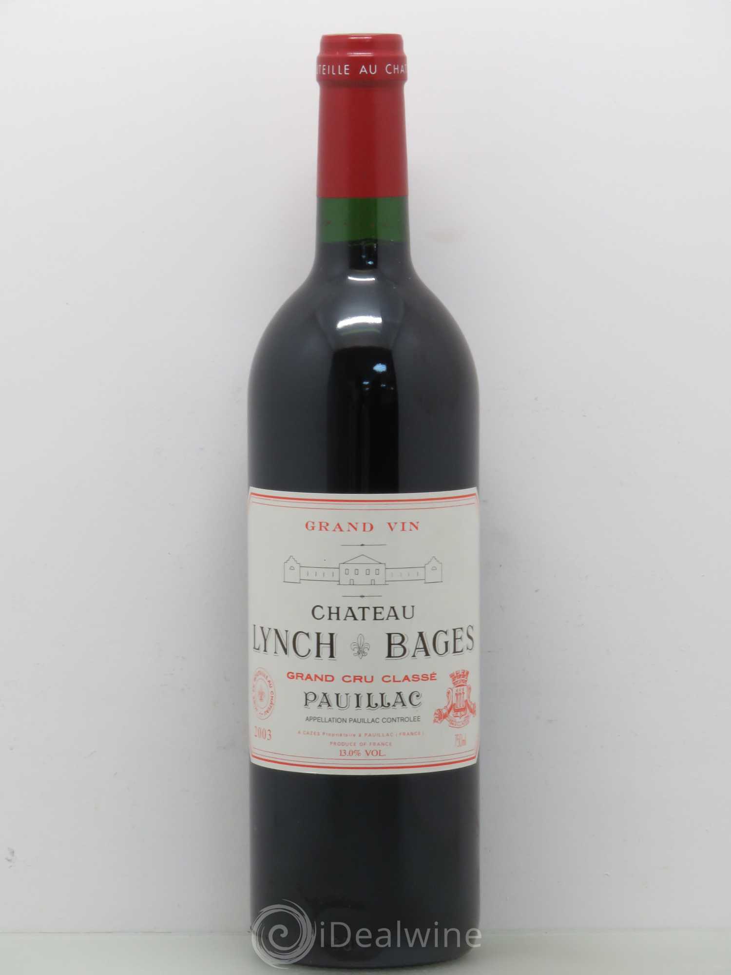 Château Lynch Bages 5ème Grand Cru Classé 2003 - Lot de 1 bouteille - 0