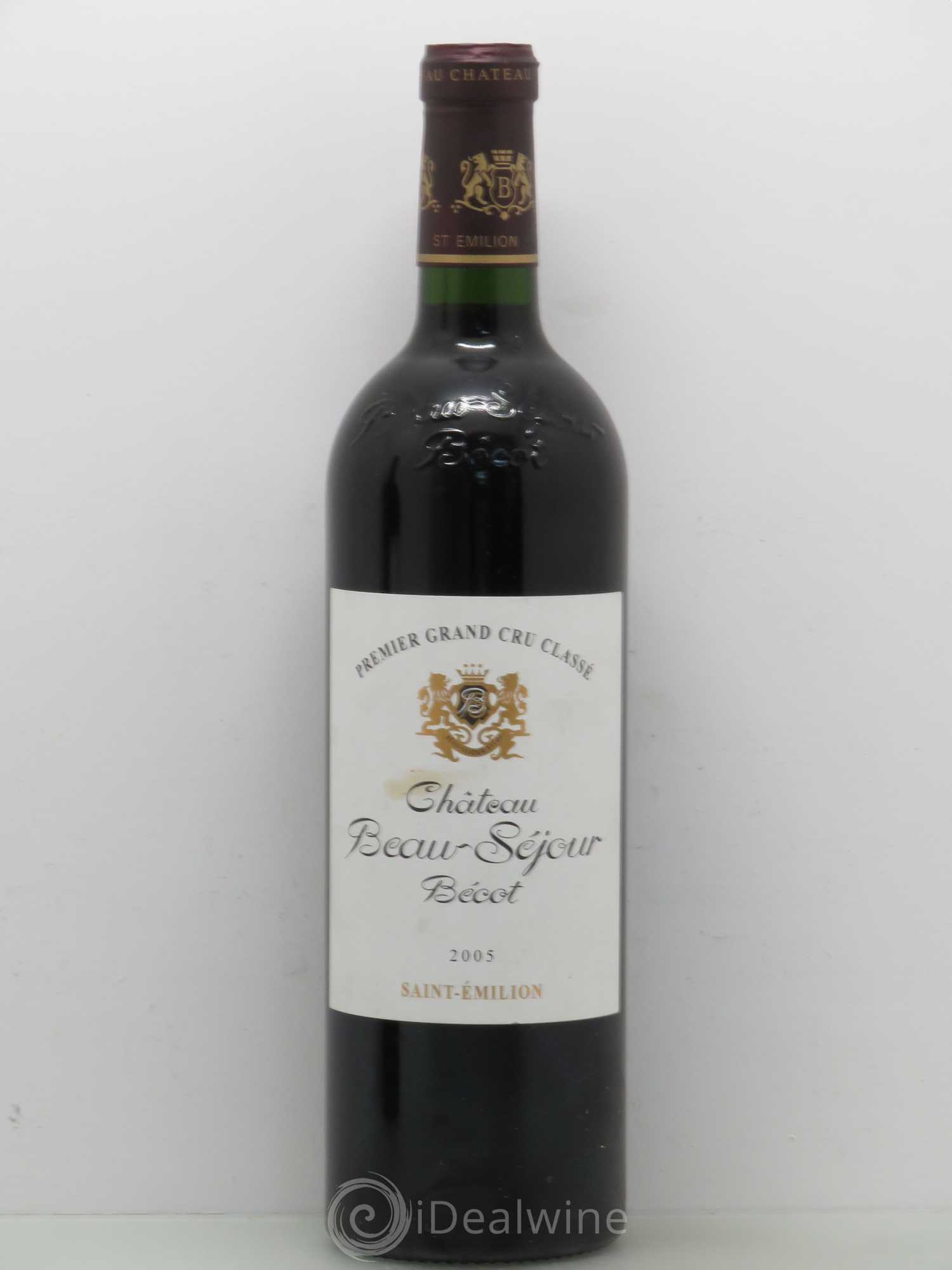 Château Beau-Séjour Bécot 1er Grand Cru Classé B 2005 - Posten von 1 Flasche - 0