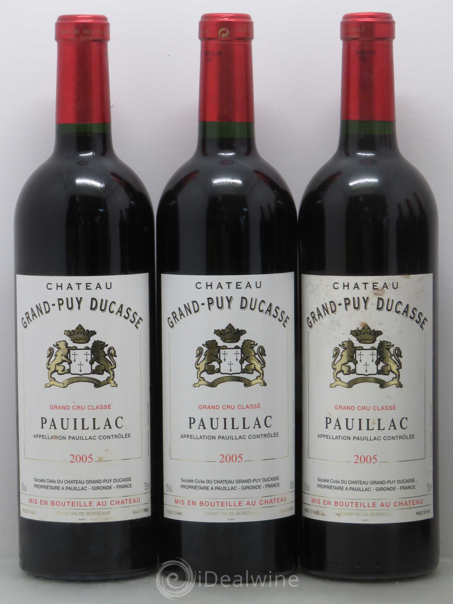 Château Grand Puy Ducasse 5ème Grand Cru Classé 2005 - Lot de 6 bouteilles - 1