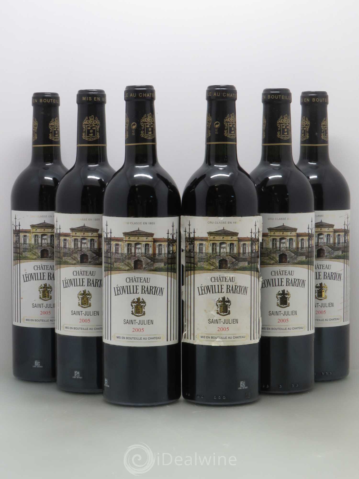 Château Léoville Barton 2ème Grand Cru Classé 2005 - Lot de 6 bouteilles - 0