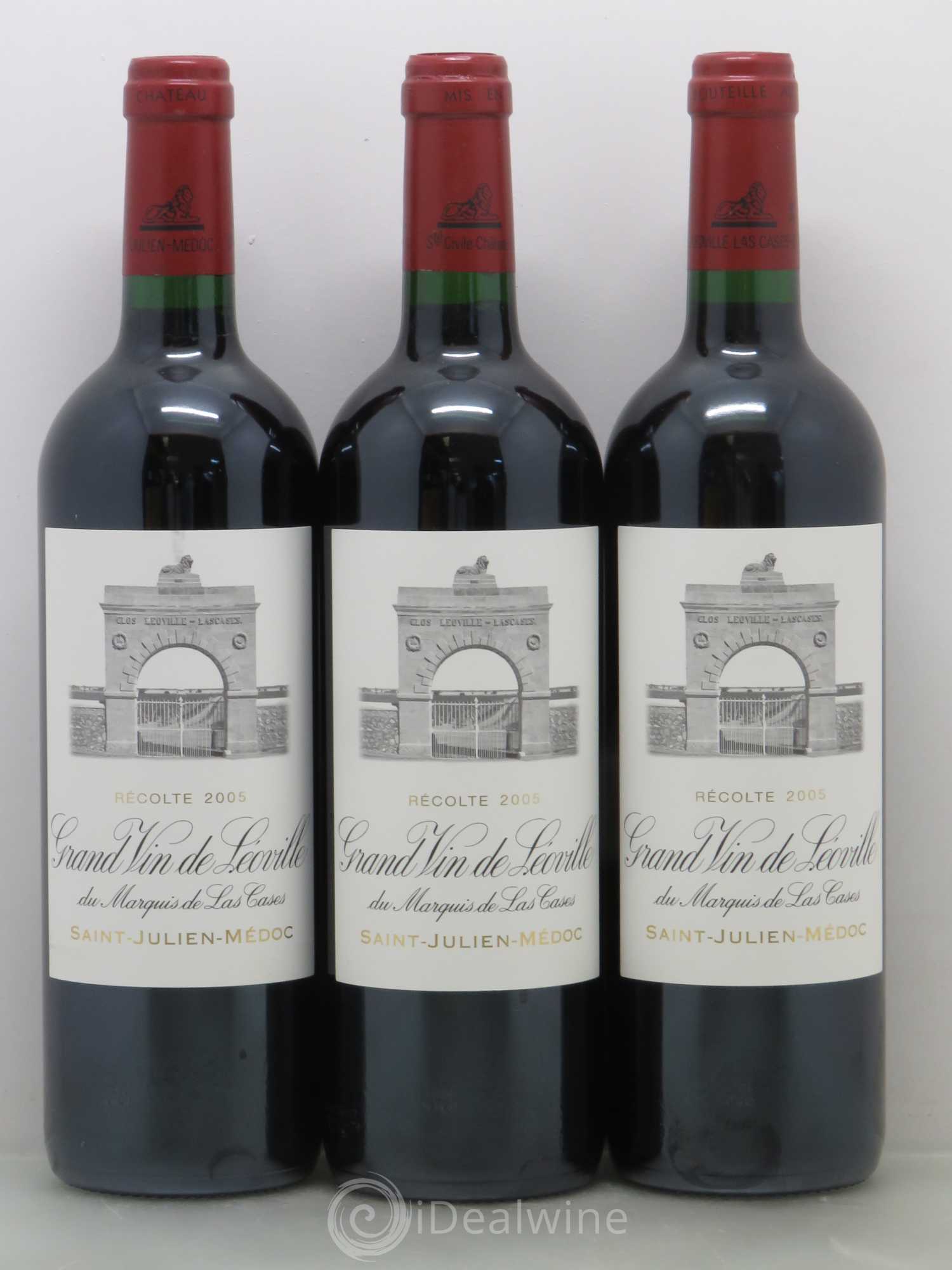 Château Léoville Las Cases 2ème Grand Cru Classé 2005 - Lot de 3 bouteilles - 0