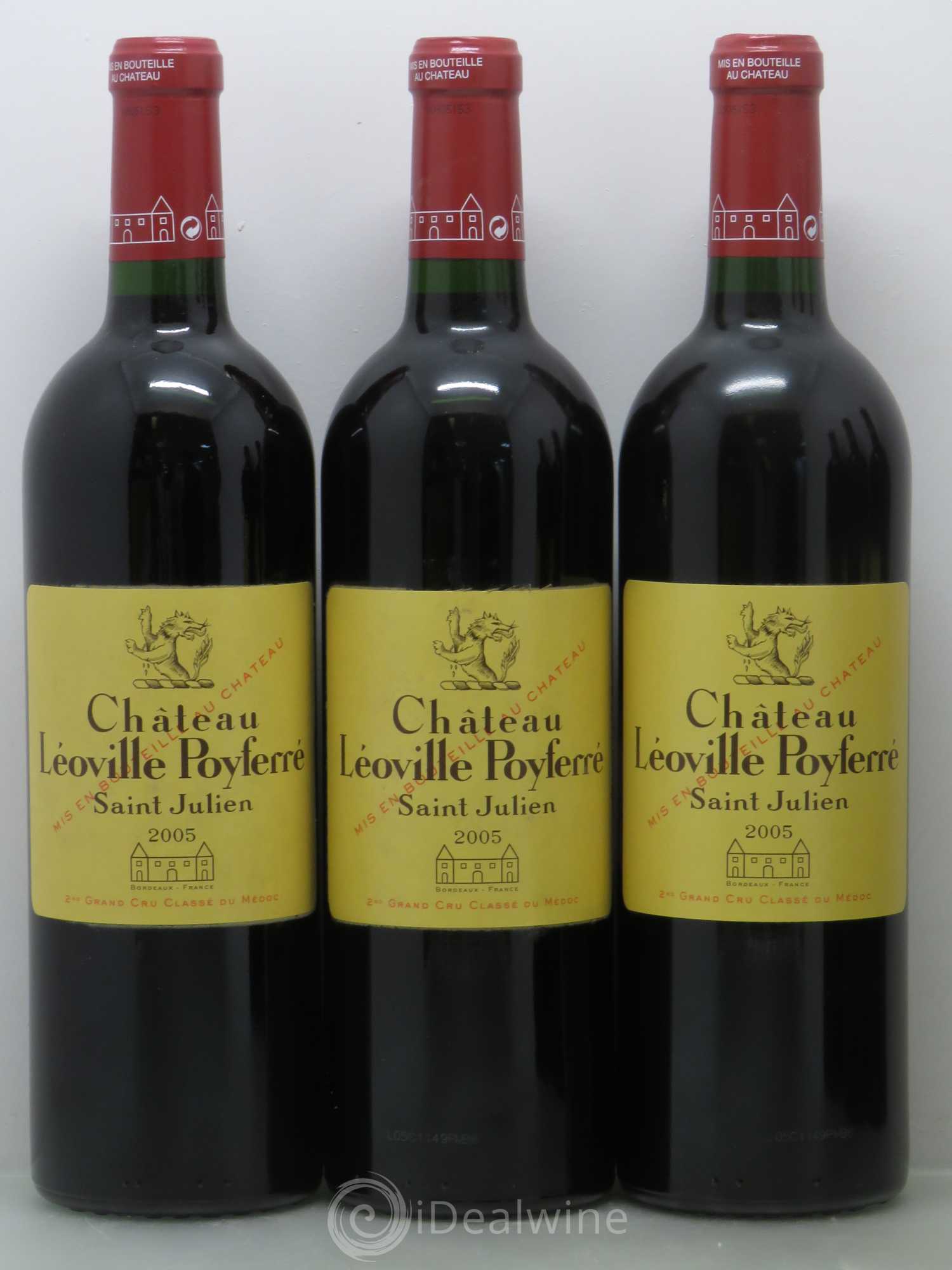 Château Léoville Poyferré 2ème Grand Cru Classé 2005 - Lot de 6 bouteilles - 1