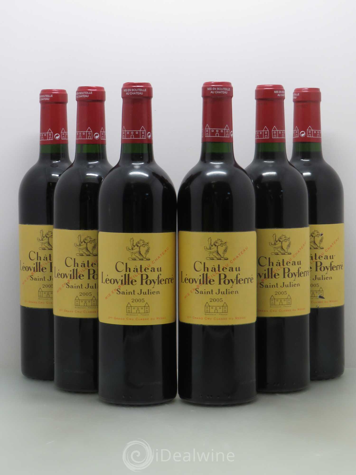 Château Léoville Poyferré 2ème Grand Cru Classé 2005 - Lot de 6 bouteilles - 0