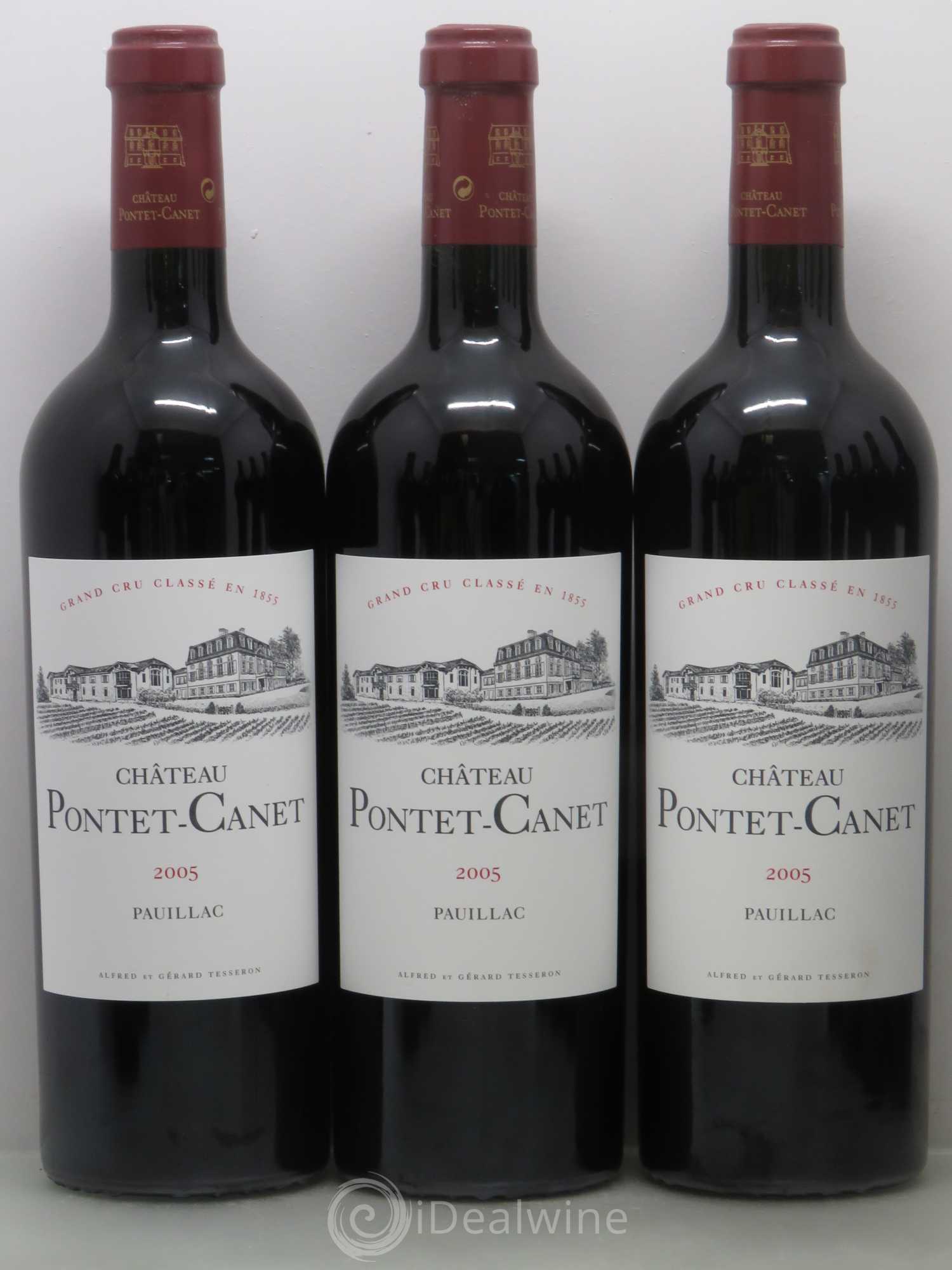 Château Pontet Canet 5ème Grand Cru Classé 2005 - Lot de 10 bouteilles - 1