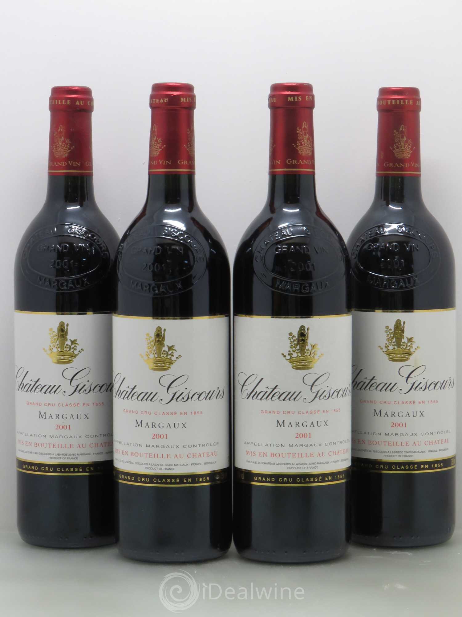 Château Giscours 3ème Grand Cru Classé 2001 - Lot de 4 bouteilles - 0