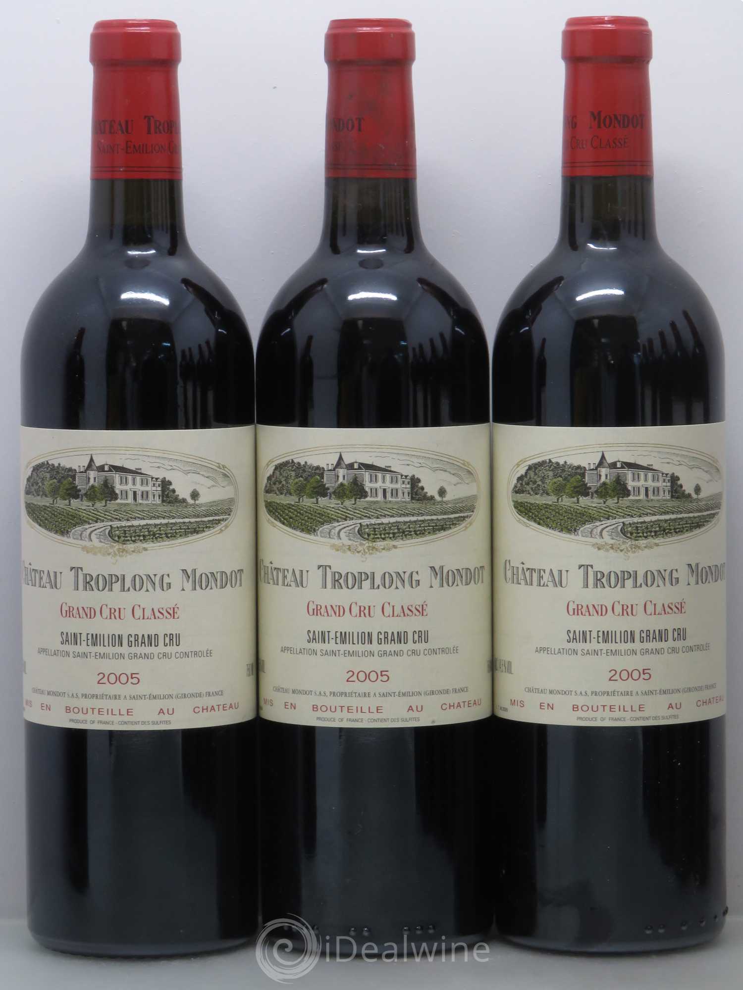Château Troplong Mondot 1er Grand Cru Classé B 2005 - Lot de 12 bouteilles - 2