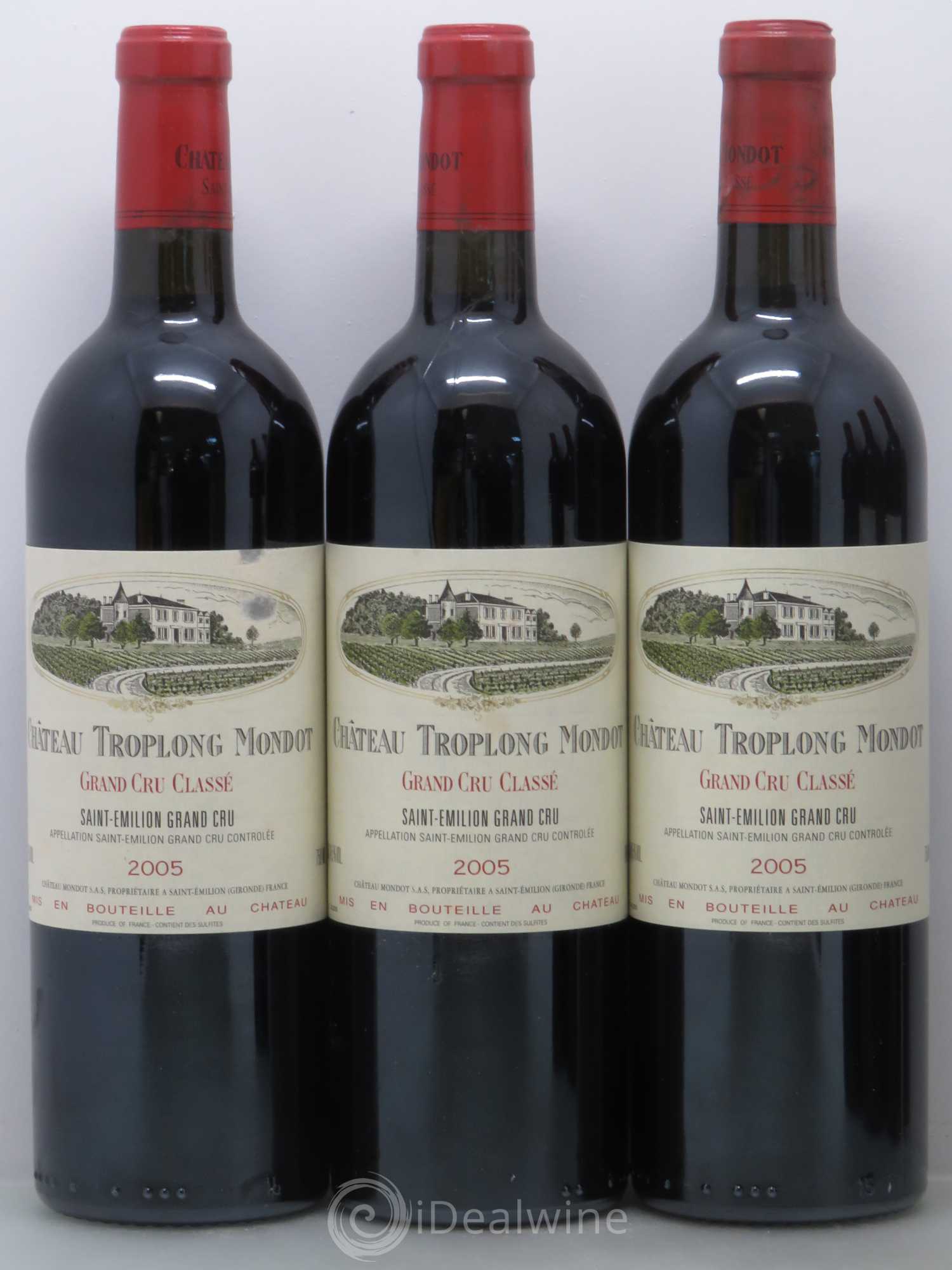 Château Troplong Mondot 1er Grand Cru Classé B 2005 - Lot de 12 bouteilles - 3