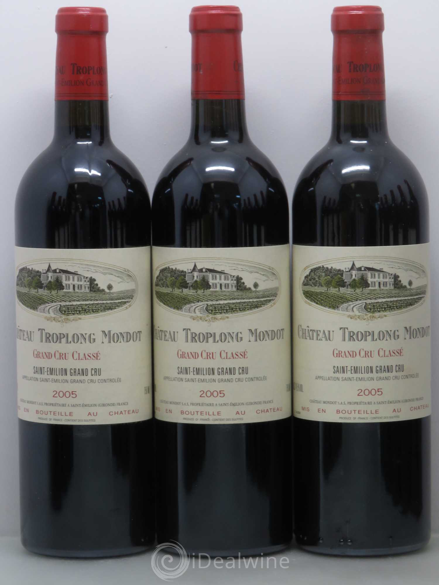 Château Troplong Mondot 1er Grand Cru Classé B 2005 - Lotto di 12 bottiglie - 1