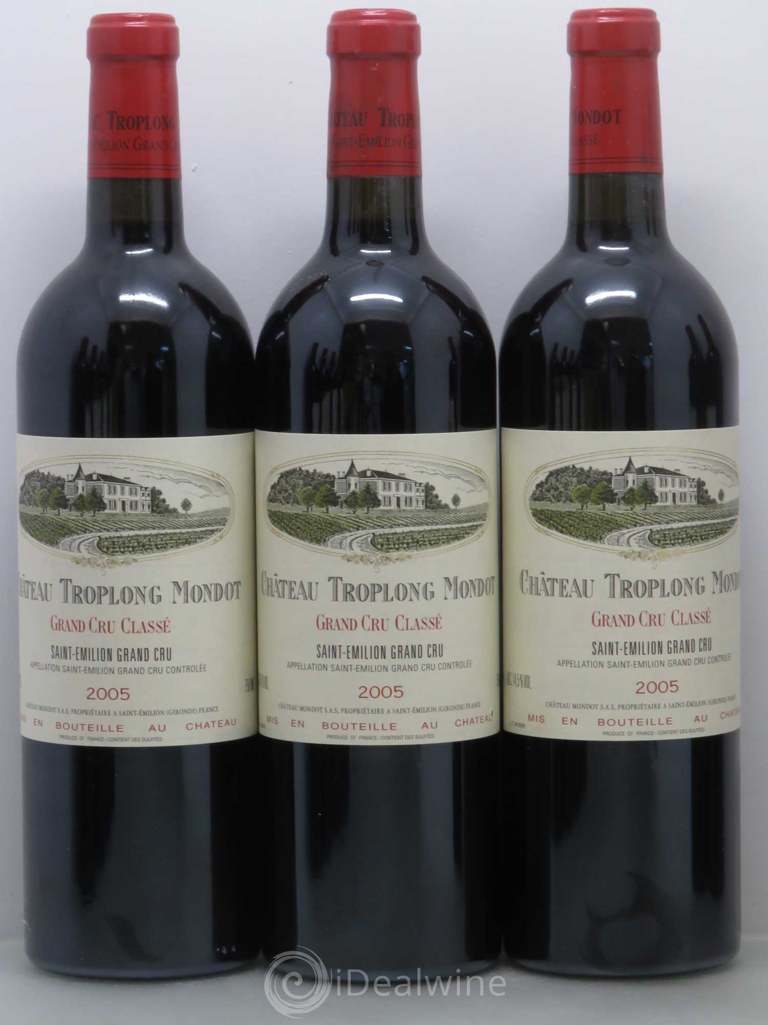 Château Troplong Mondot 1er Grand Cru Classé B 2005 - Lotto di 12 bottiglie - 2