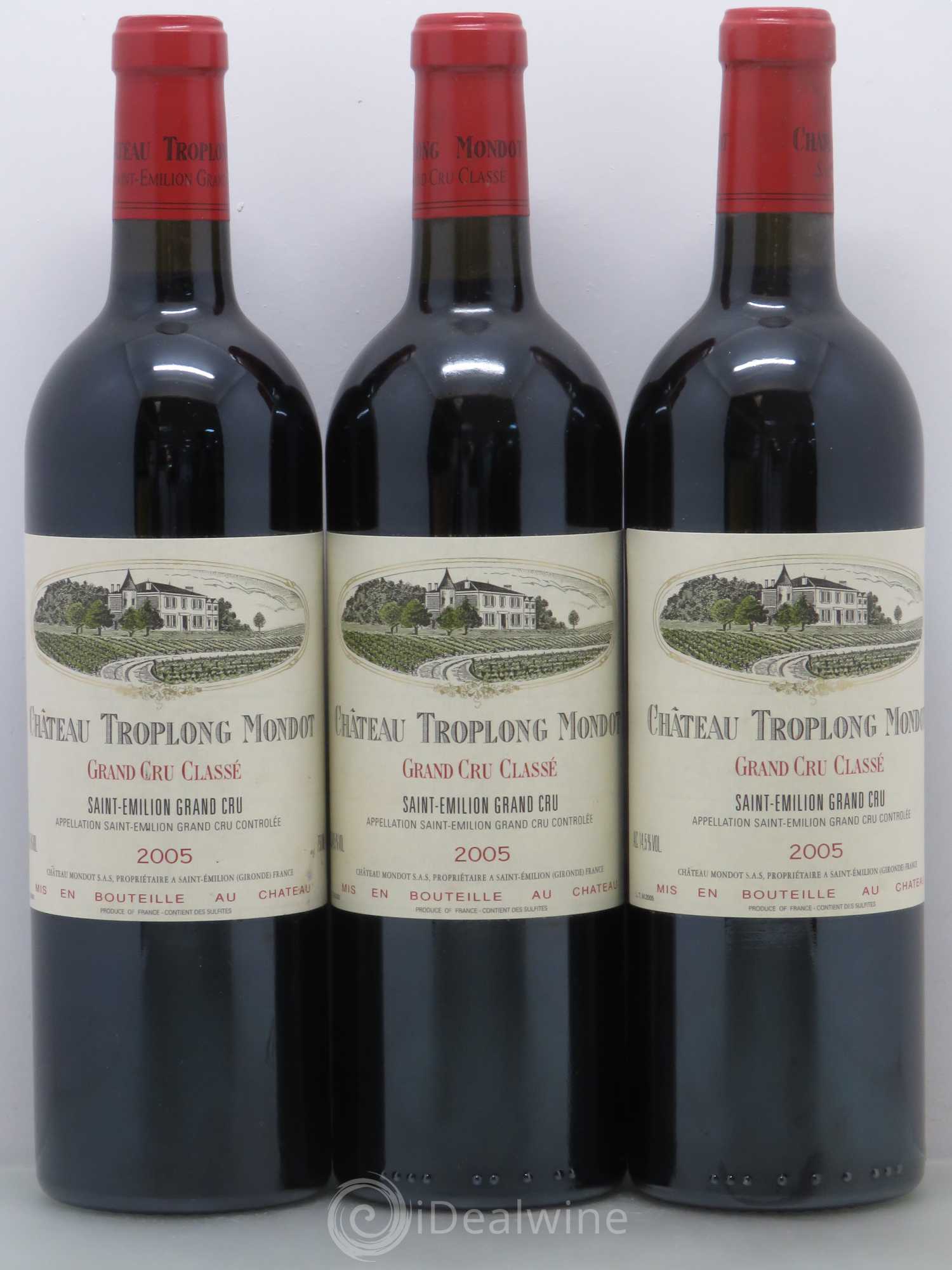 Château Troplong Mondot 1er Grand Cru Classé B 2005 - Lotto di 12 bottiglie - 4
