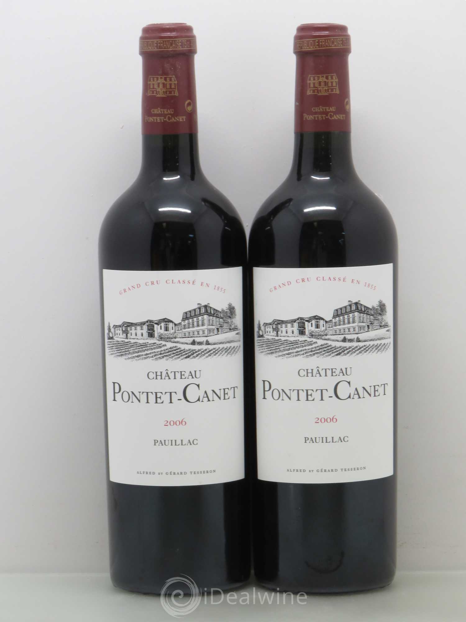 Château Pontet Canet 5ème Grand Cru Classé 2006 - Lot de 2 bouteilles - 0