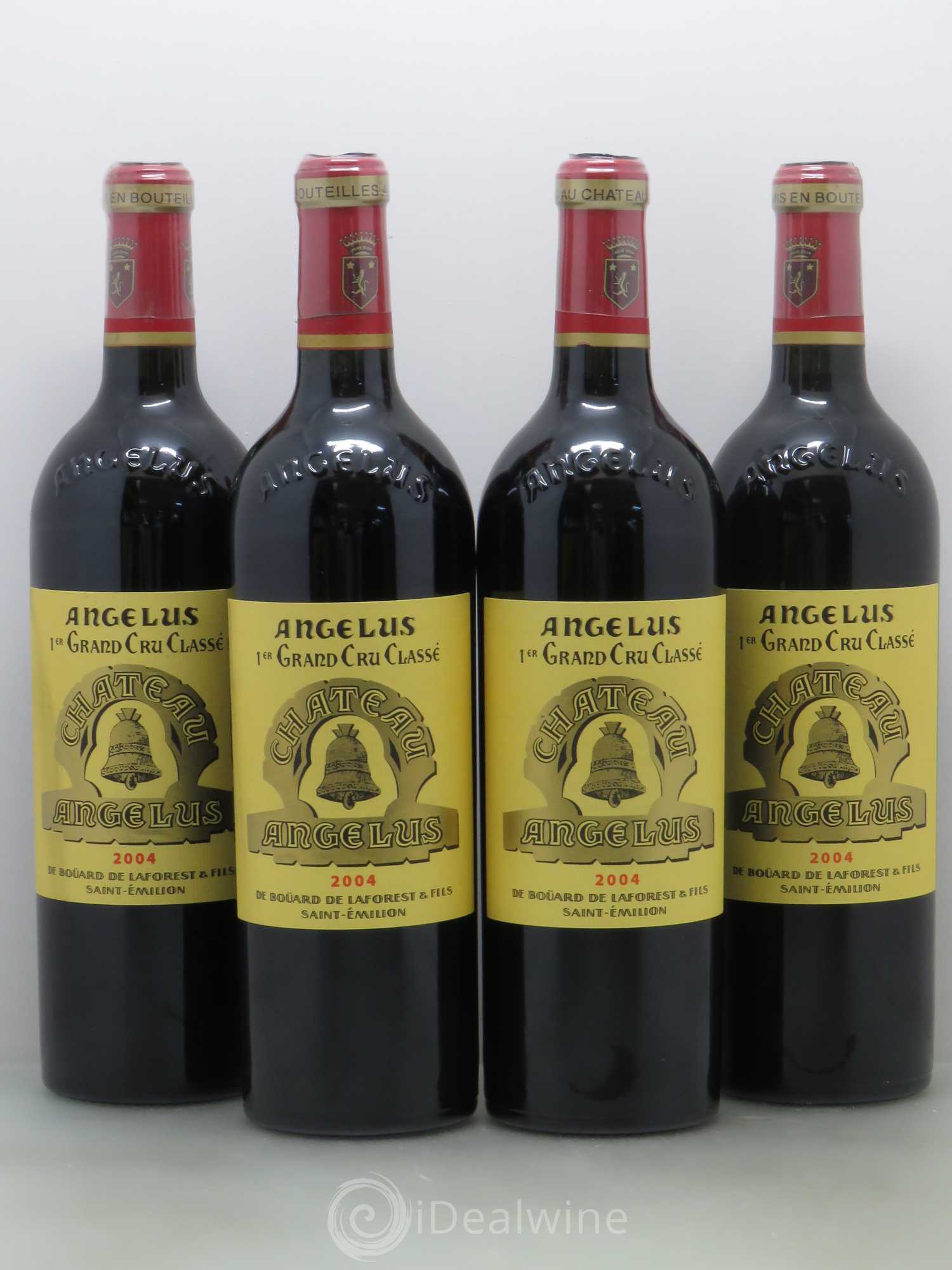Château Angélus 1er Grand Cru Classé A 2004 - Lot de 4 bouteilles - 0