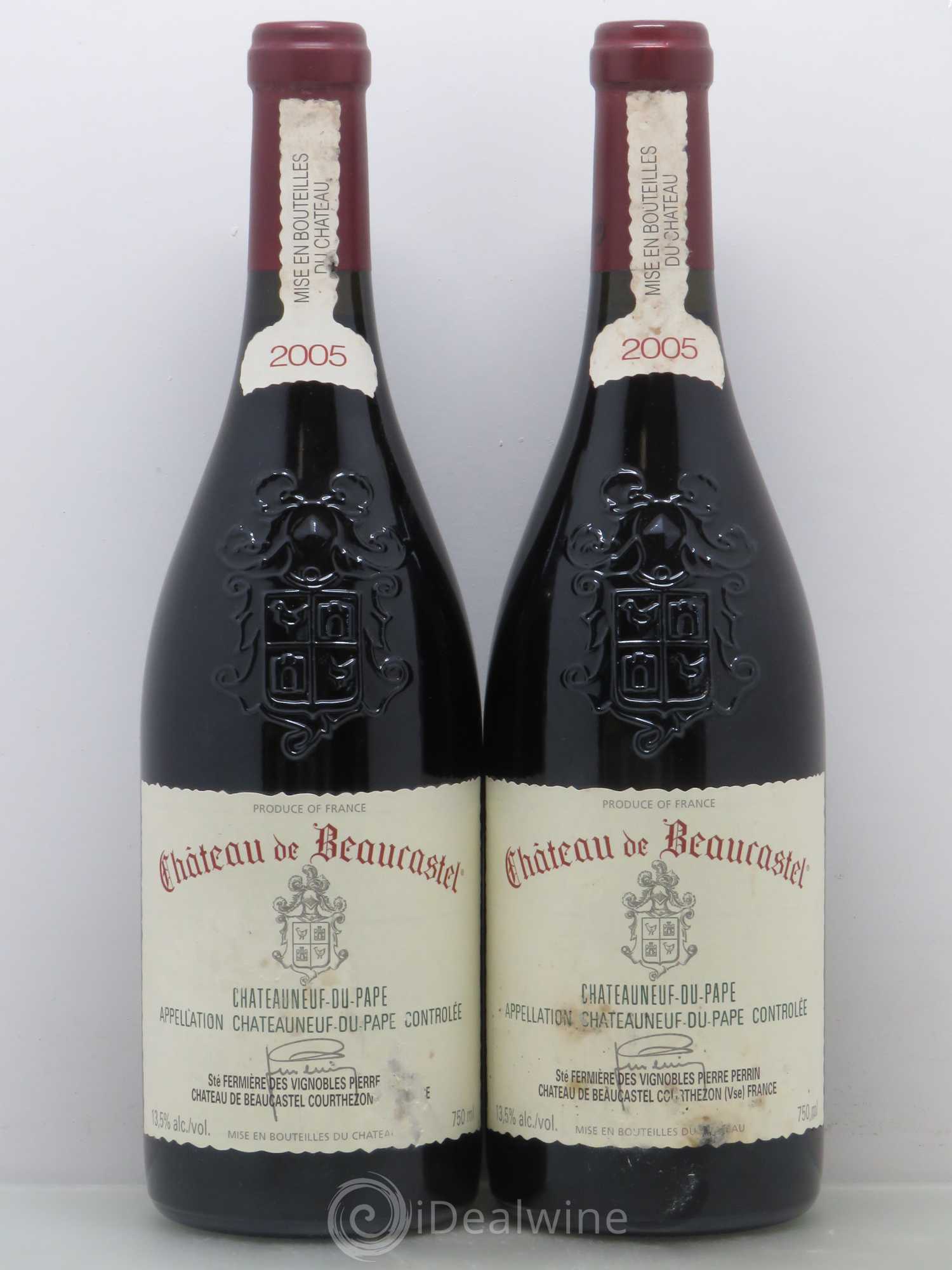 Châteauneuf-du-Pape Château de Beaucastel Famille Perrin 2005 - Lot de 2 bouteilles - 0
