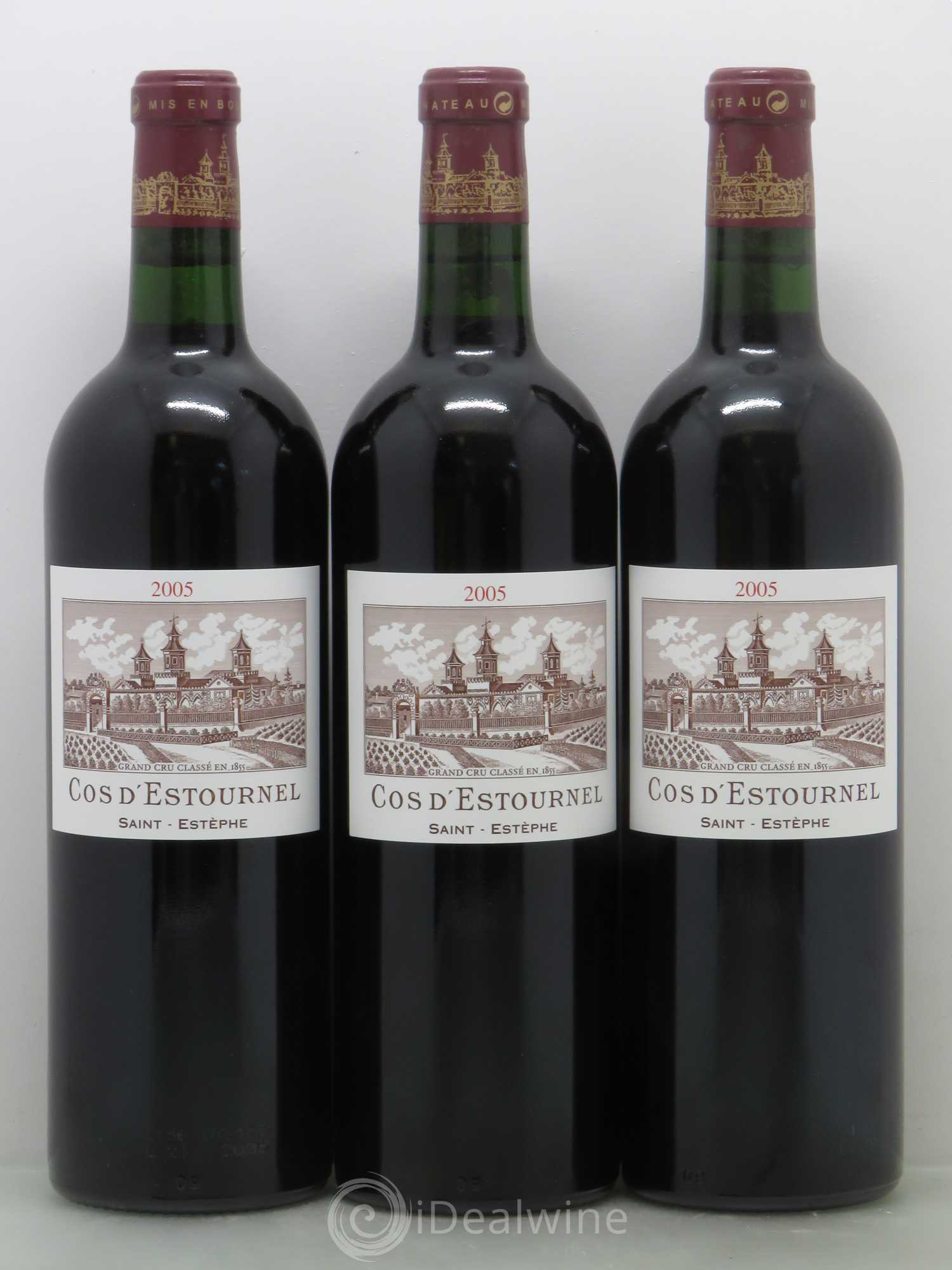 Cos d'Estournel 2ème Grand Cru Classé 2005 - Lot de 3 bouteilles - 0