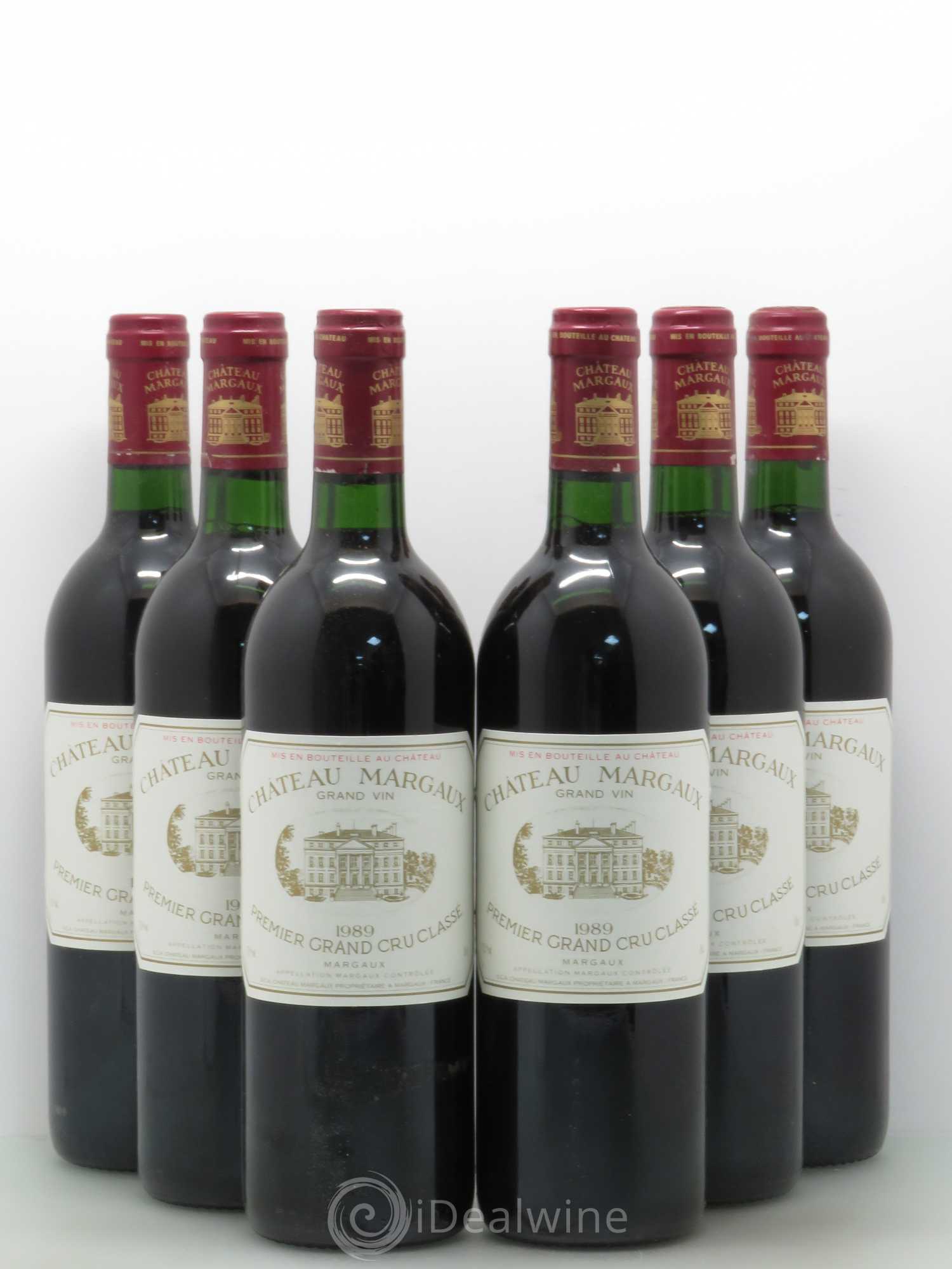 Château Margaux 1er Grand Cru Classé 1989 - Lot de 6 bouteilles - 0