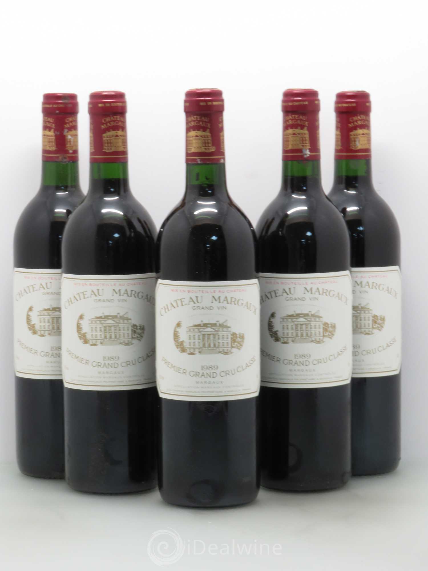 Château Margaux 1er Grand Cru Classé 1989 - Lot de 5 bouteilles - 0