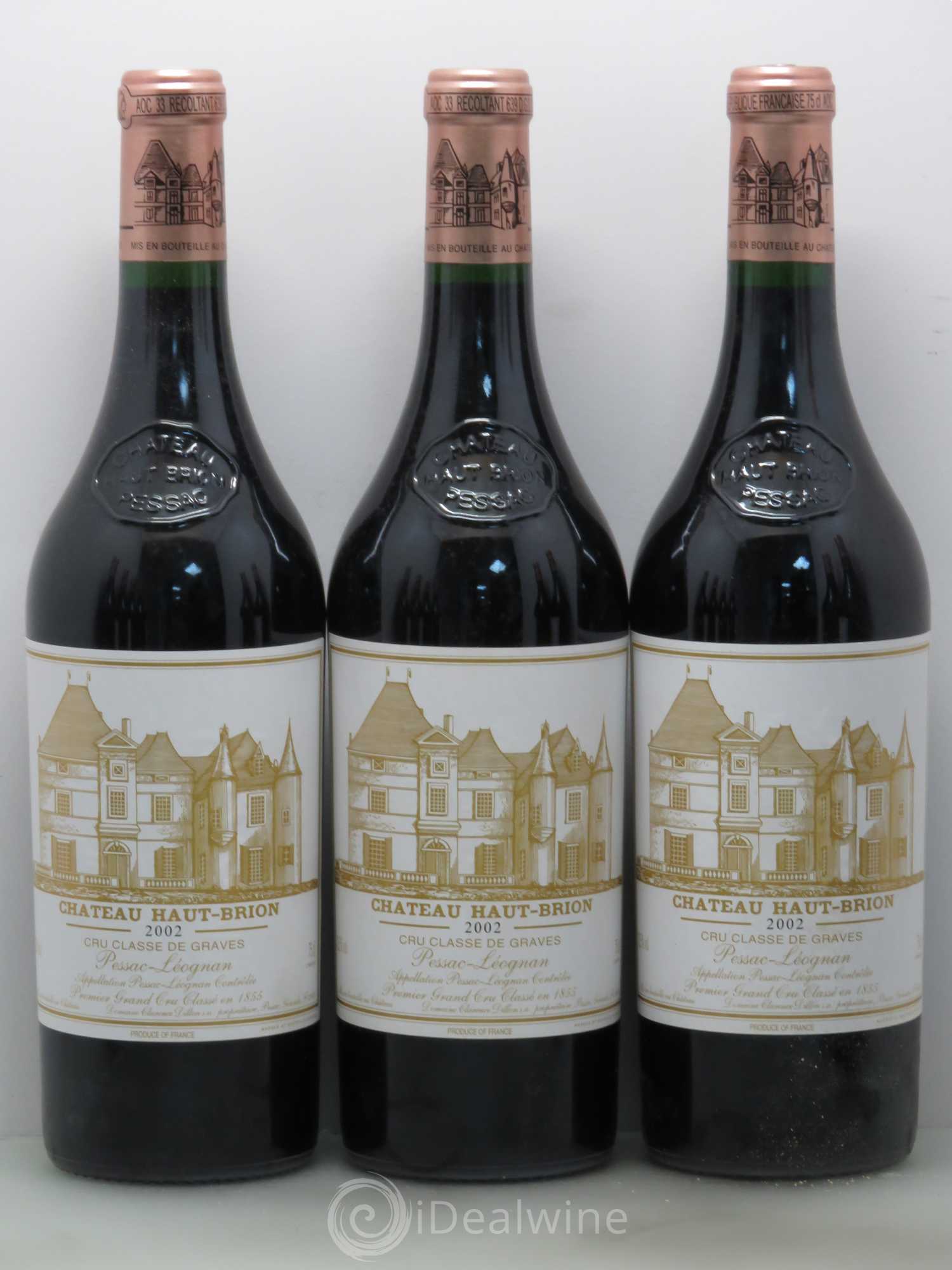 Château Haut Brion 1er Grand Cru Classé 2002 - Lot de 12 bouteilles - 2