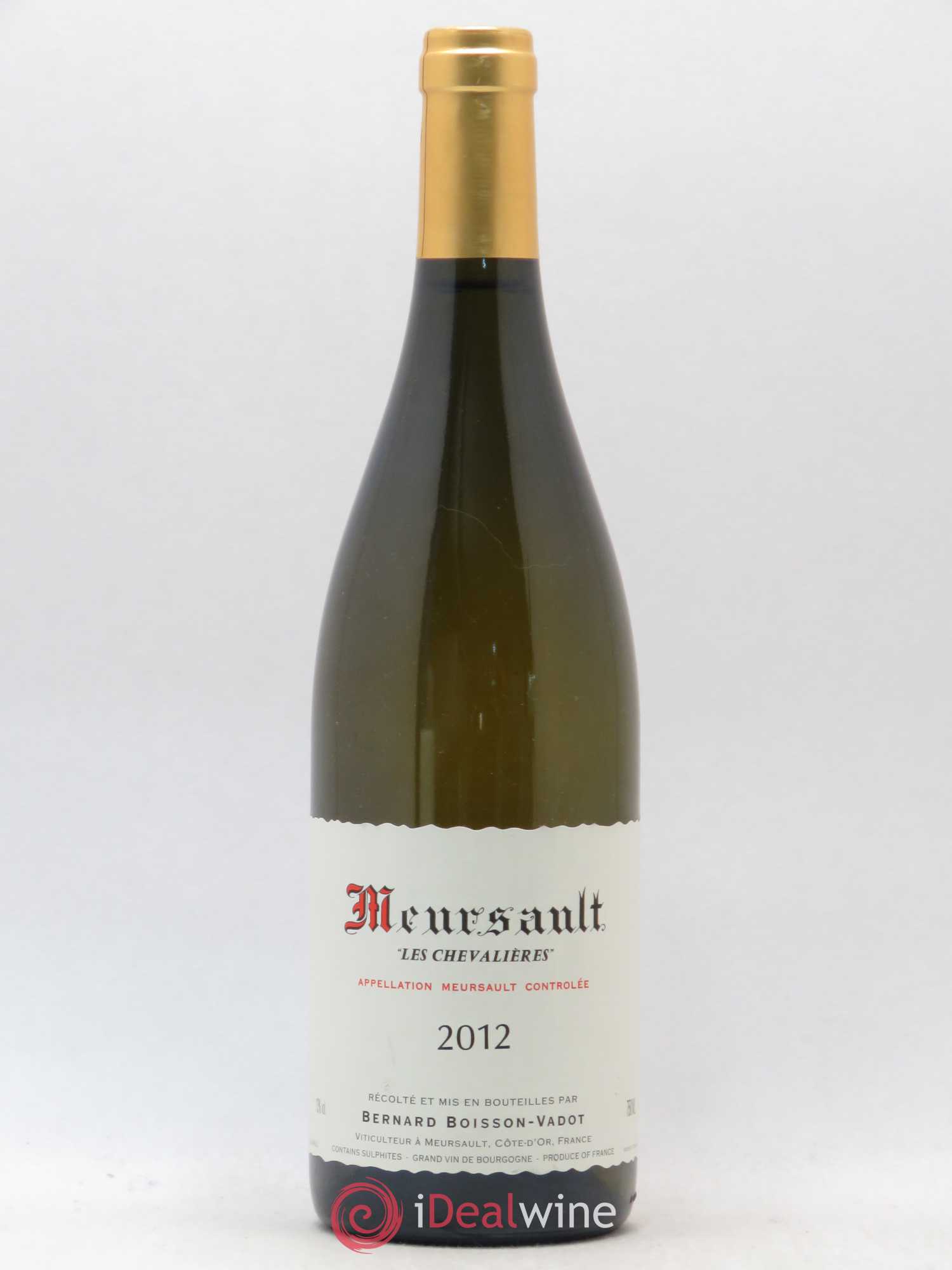 Meursault Les Chevalières Boisson-Vadot (Domaine) 2012 - Lot de 1 bouteille - 0