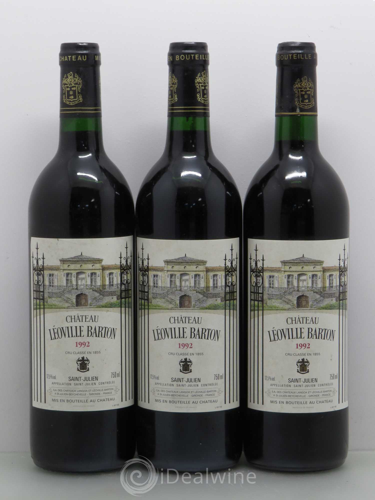 Château Léoville Barton 2ème Grand Cru Classé 1992 - Lot de 6 bouteilles - 2