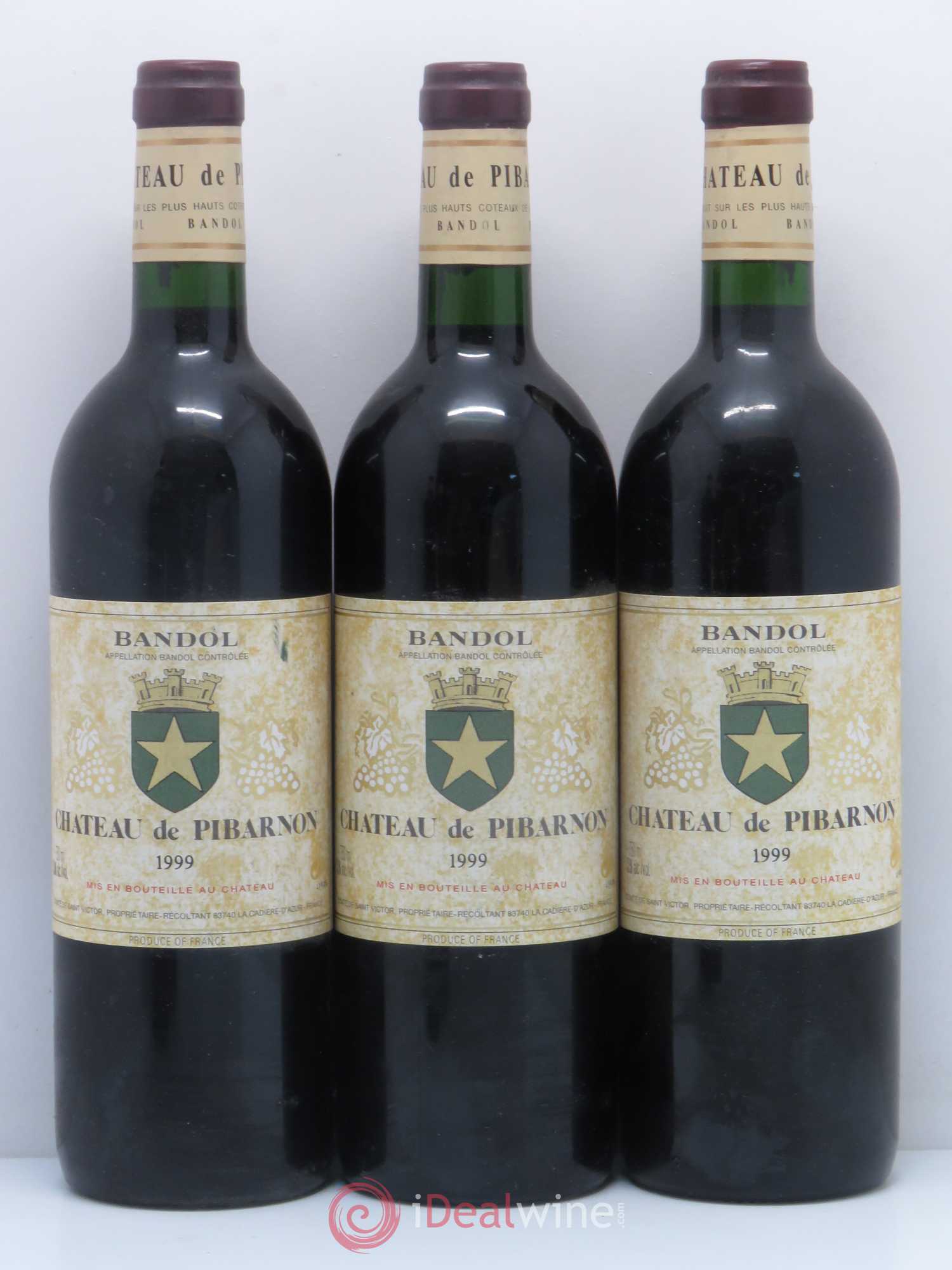 Bandol Château de Pibarnon Comte de Saint-Victor 1999 - Lot de 5 bouteilles - 1