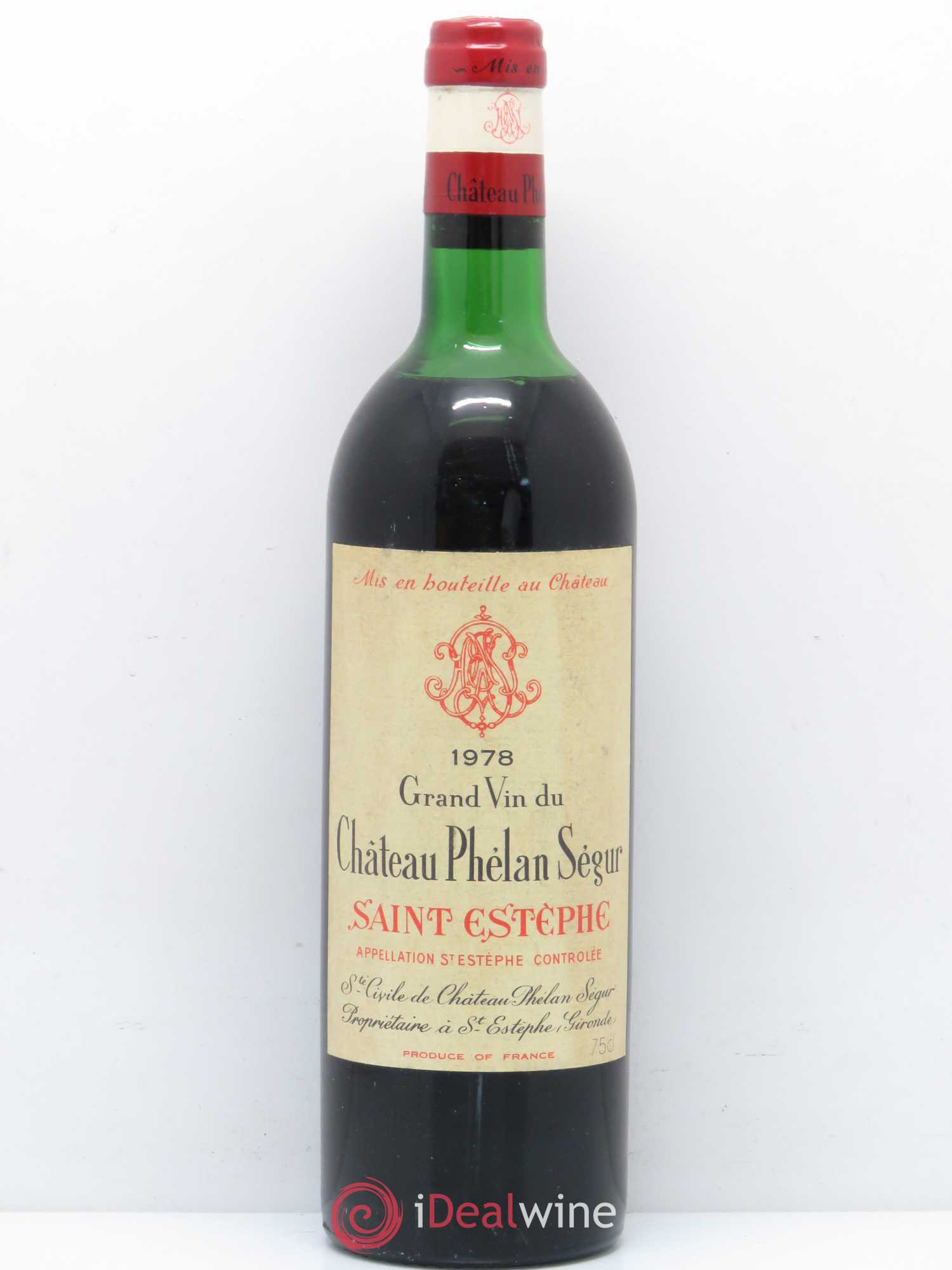 Château Phélan Ségur 1978 - Lot de 1 bouteille - 0