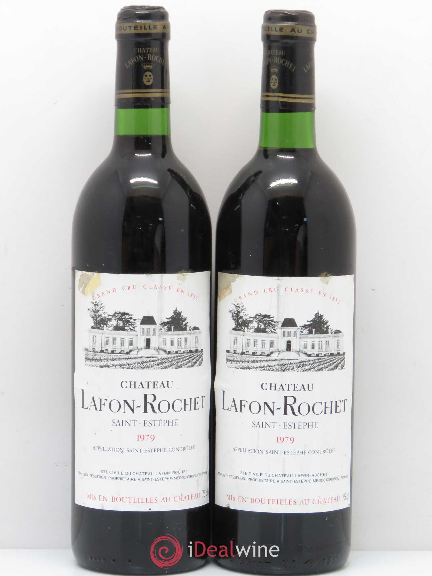 Château Lafon Rochet 4ème Grand Cru Classé 1979 - Lot de 2 bouteilles - 0
