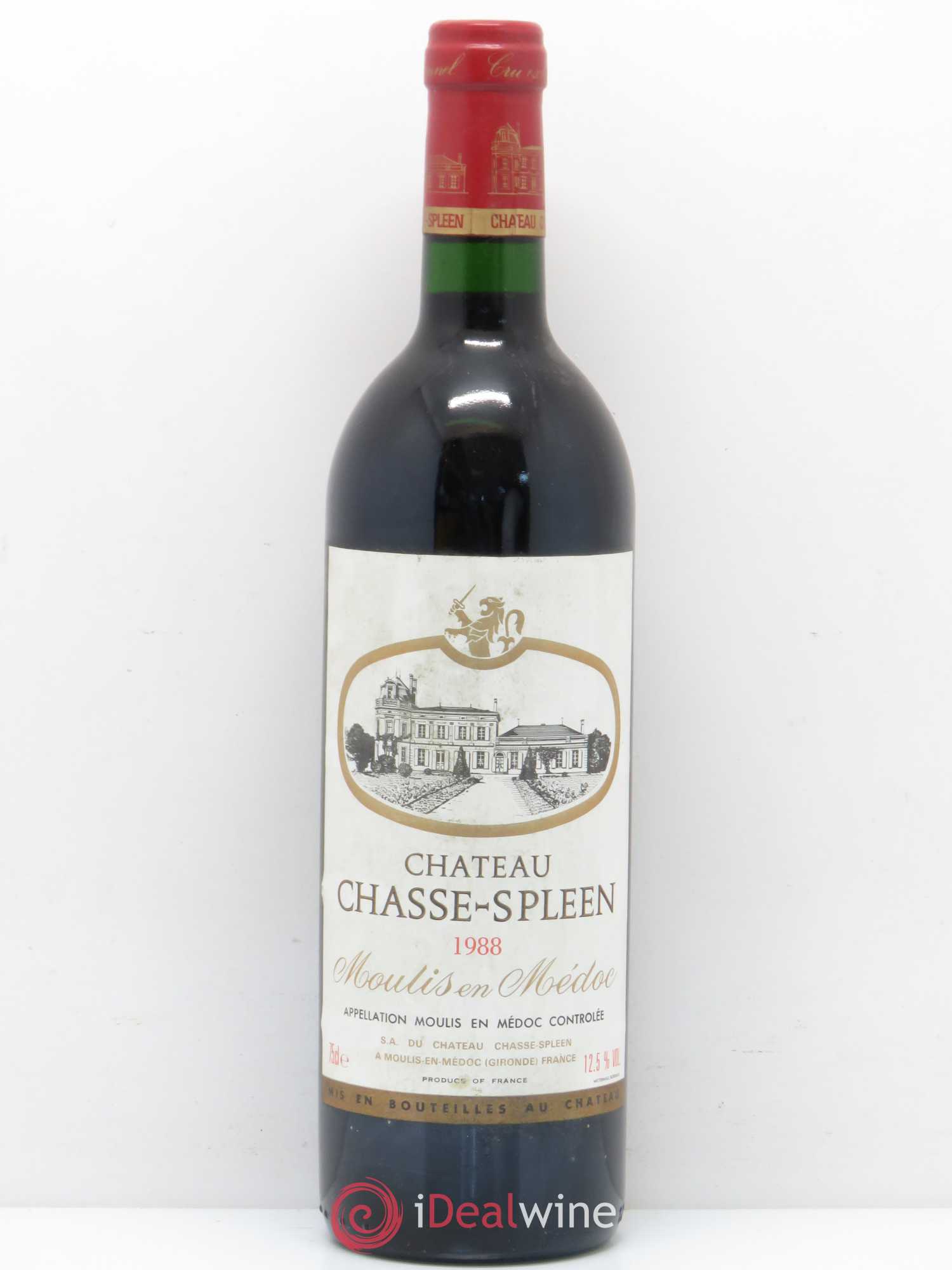 Château Chasse Spleen 1988 - Lot de 1 bouteille - 0