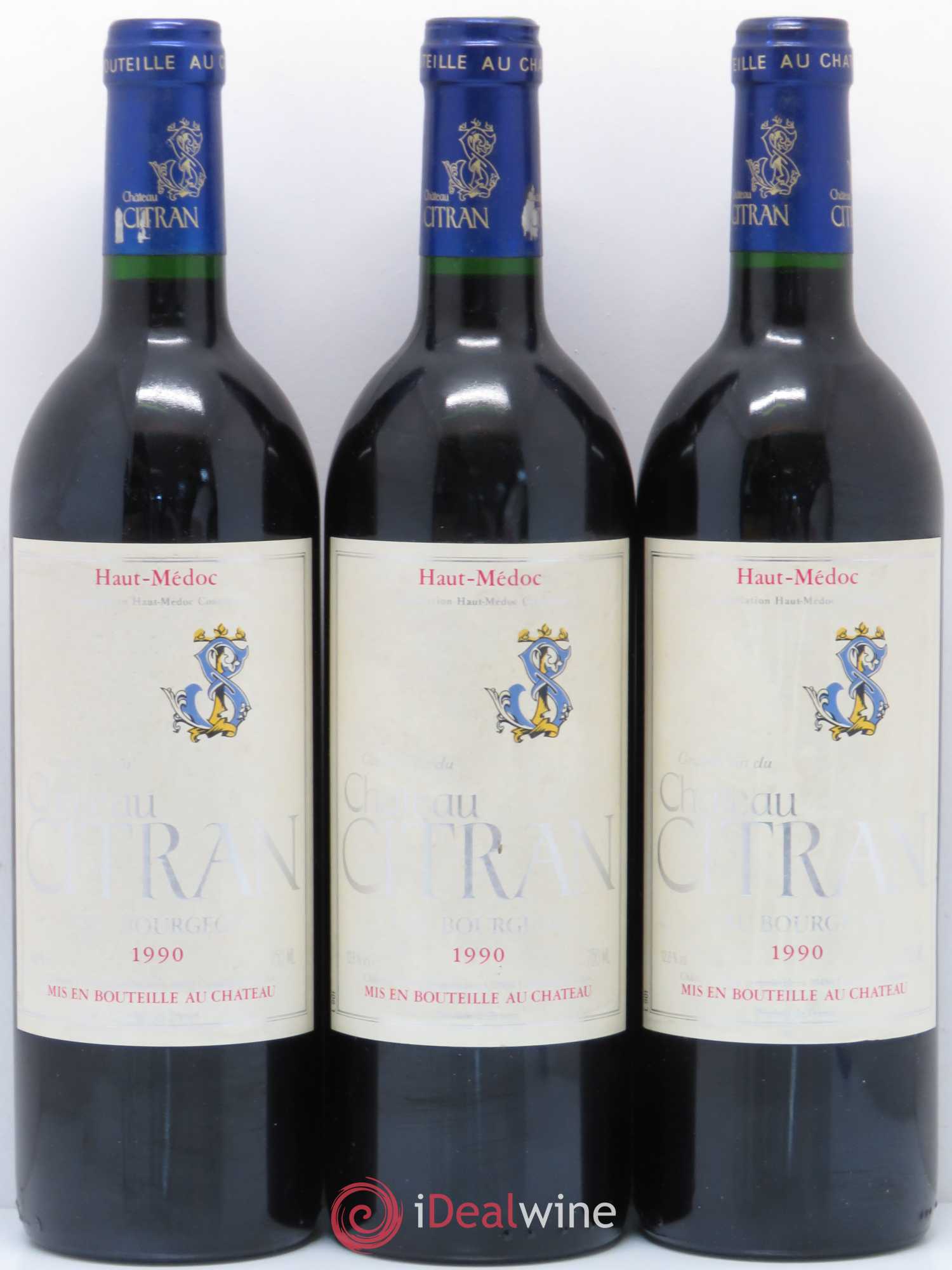 Château Citran Cru Bourgeois 1990 - Lot de 3 bouteilles - 0