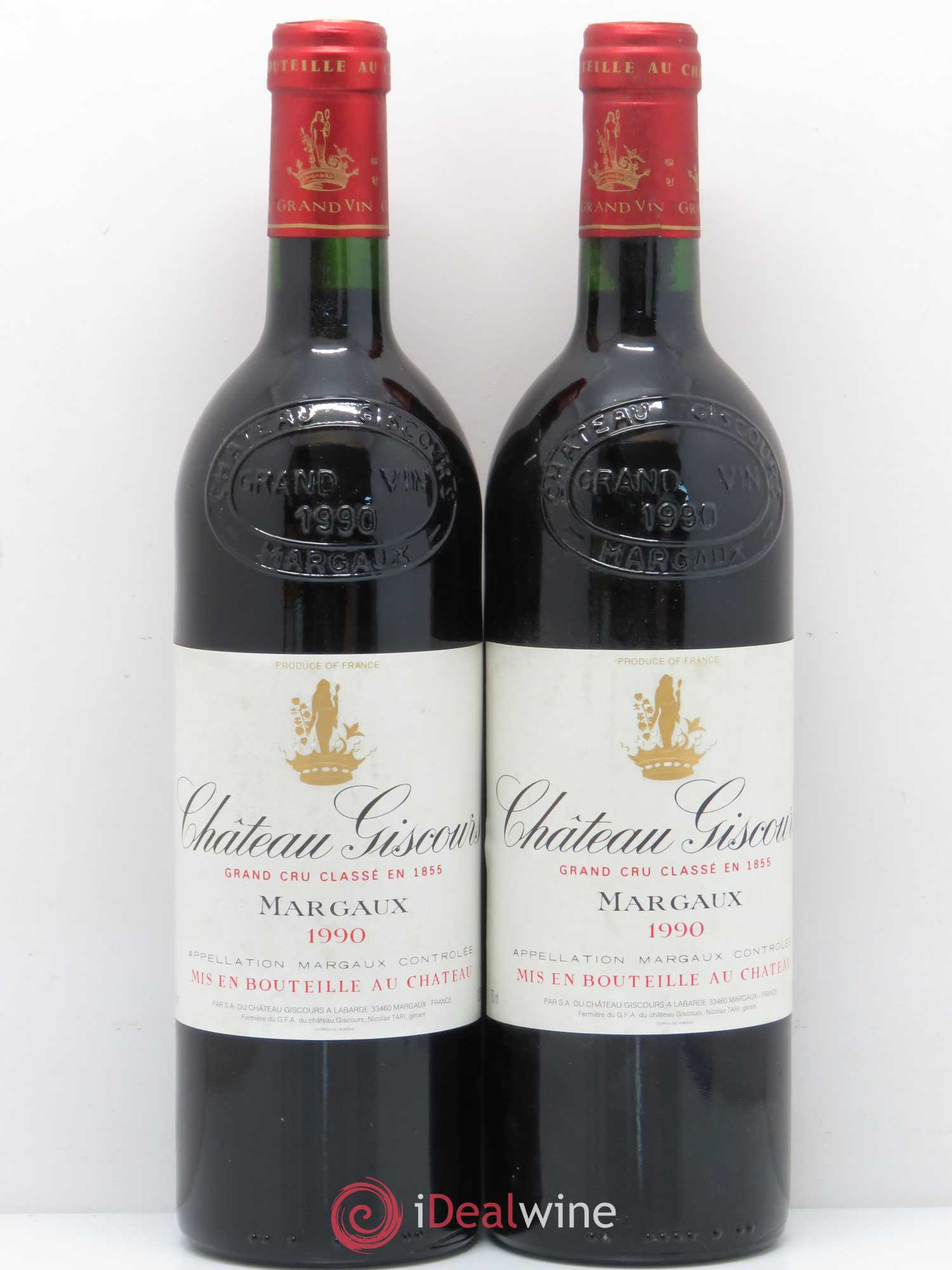 Château Giscours 3ème Grand Cru Classé 1990 - Lot de 2 bouteilles - 0