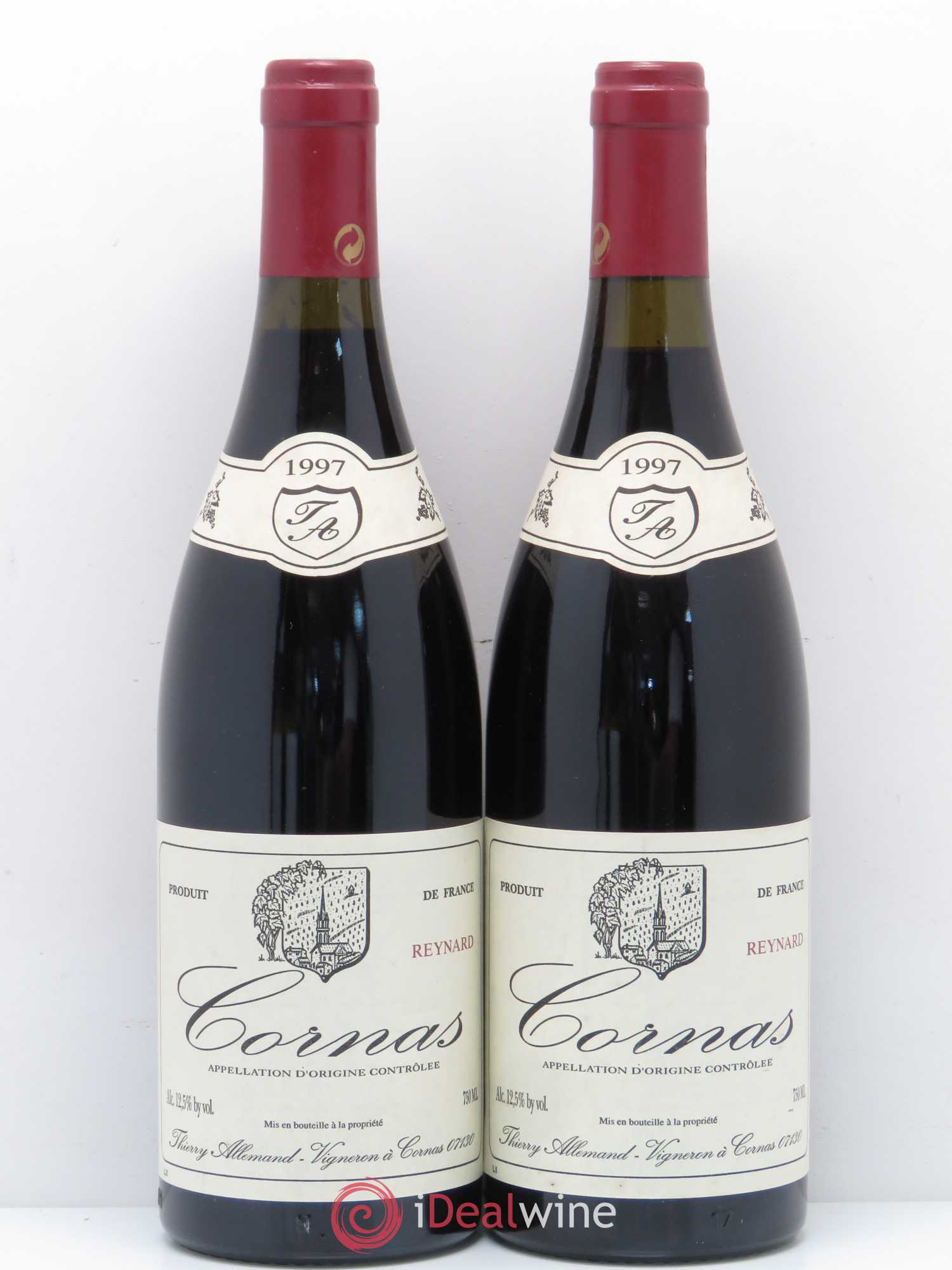 Cornas Reynard Thierry Allemand 1997 - Lot de 2 bouteilles - 0