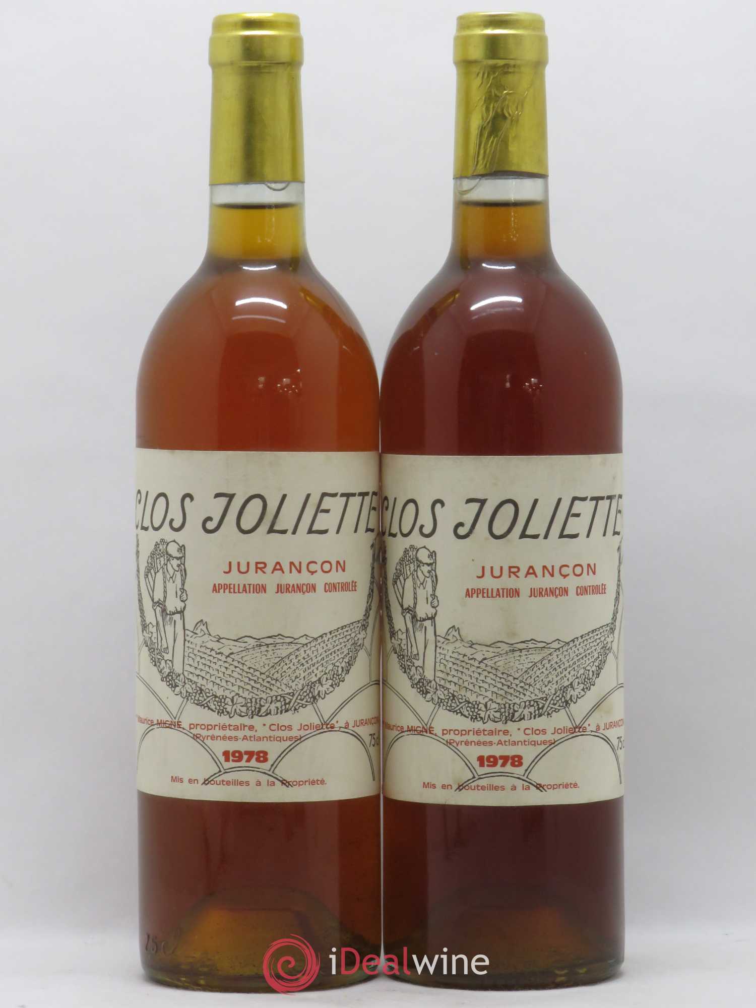 Jurançon Clos Joliette 1978 - Lotto di 2 bottiglie - 0