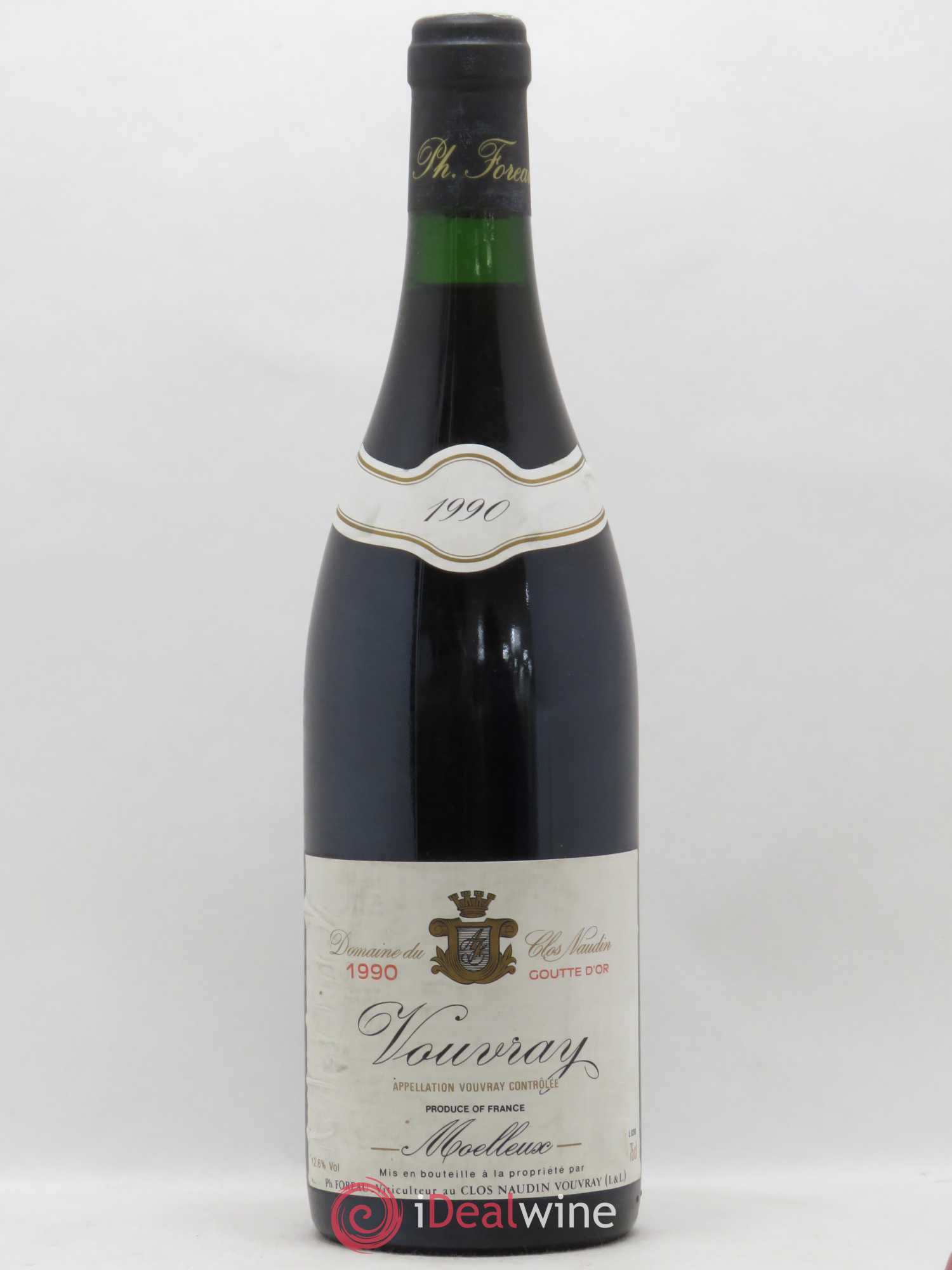 Vouvray Goutte d'Or Clos Naudin - Philippe Foreau 1990 - Lotto di 1 bottiglia - 0