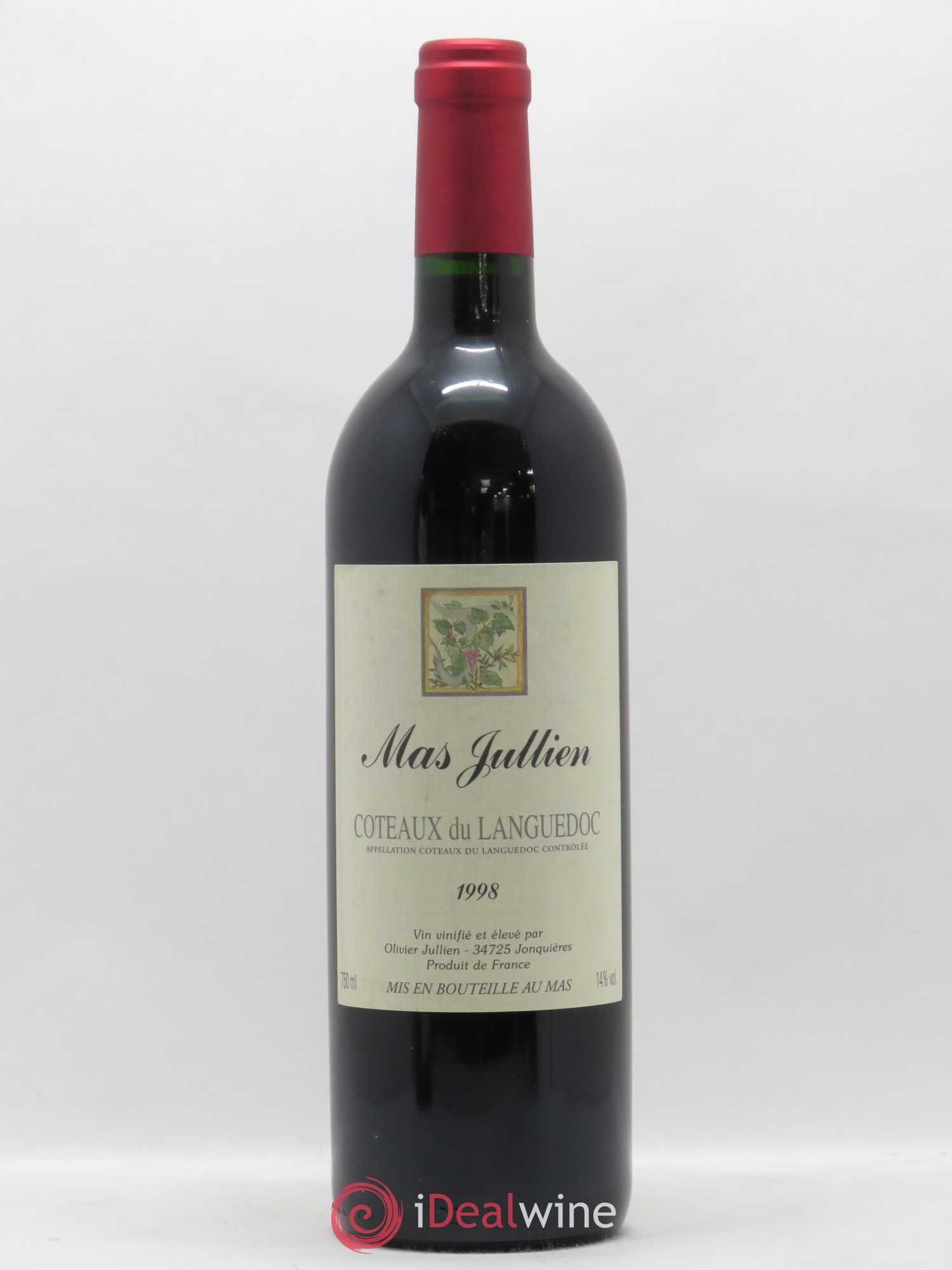 Terrasses du Larzac Mas Jullien Olivier Jullien 1998 - Lot de 1 bouteille - 0