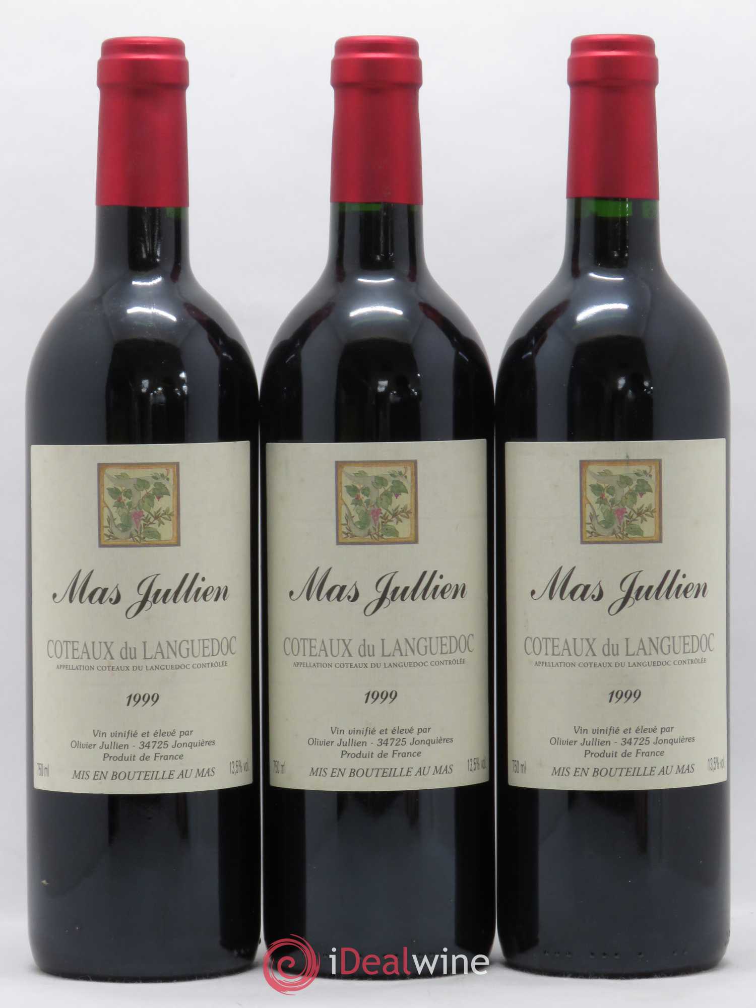 Terrasses du Larzac Mas Jullien Olivier Jullien 1999 - Lot de 3 bouteilles - 0