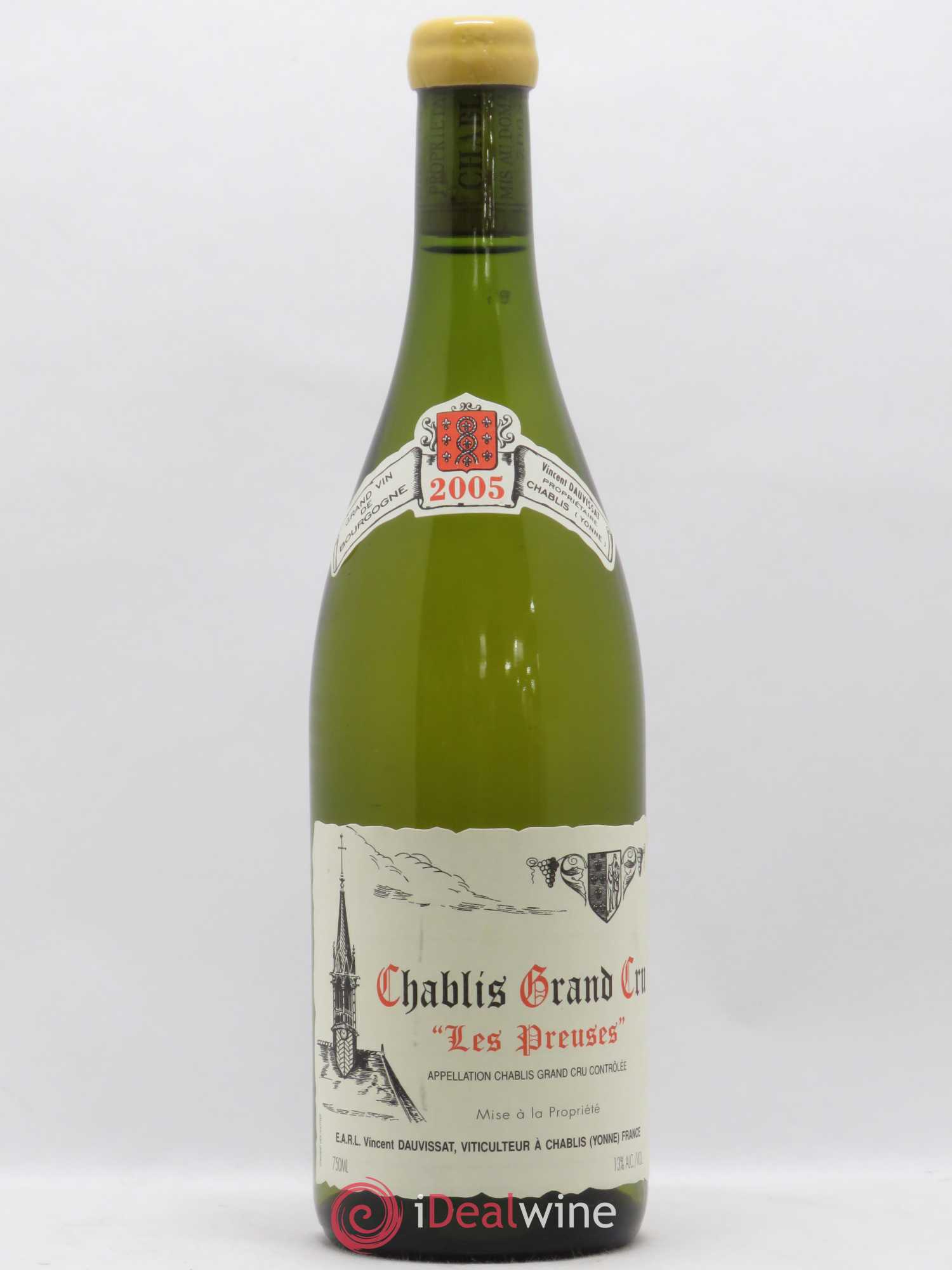 Chablis Grand Cru Les Preuses Vincent Dauvissat (Domaine) 2005 - Lot de 1 bouteille - 0