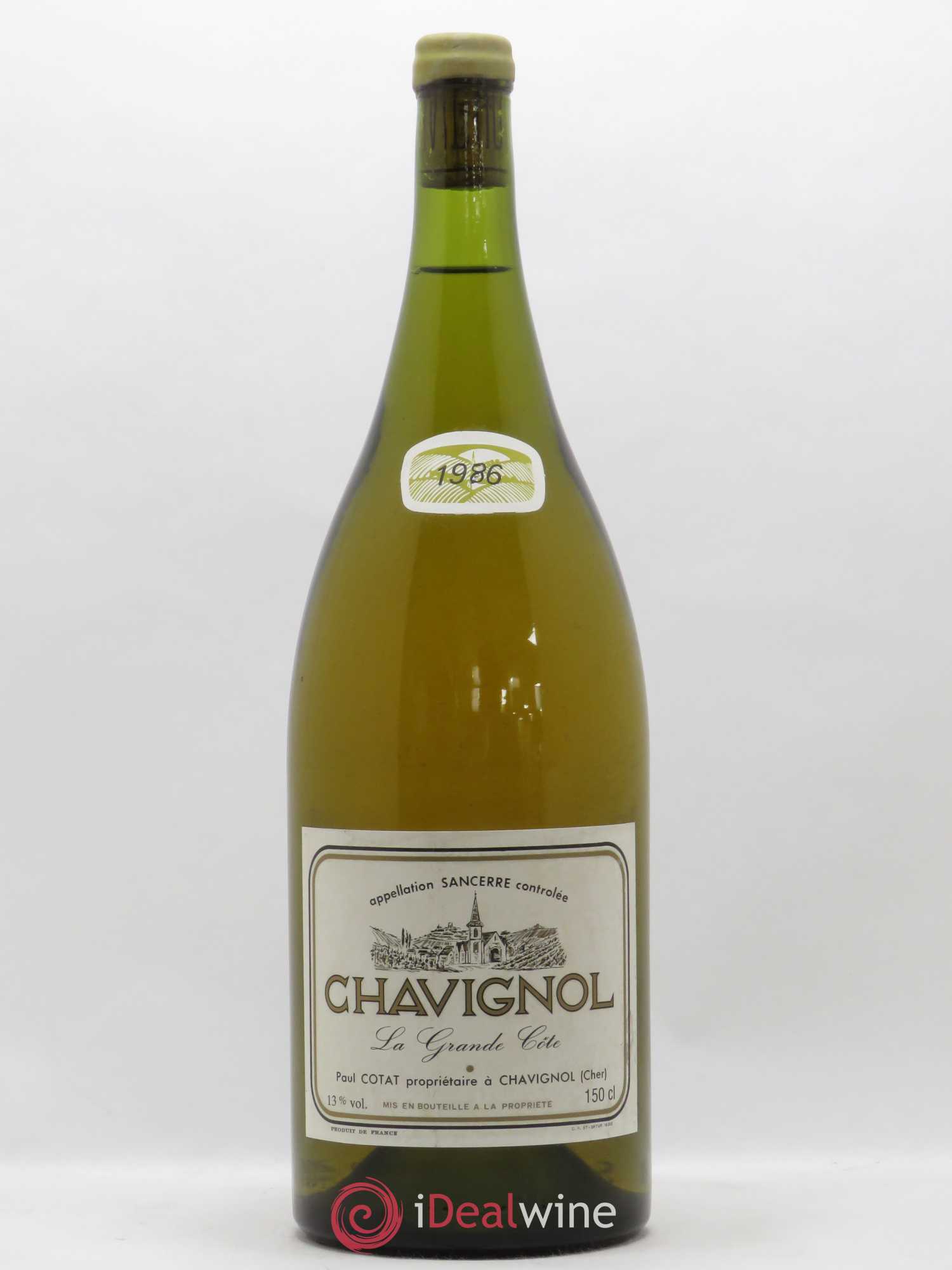 Sancerre Chavignol La Grande Côte Paul Cotat 1986 - Posten von 1 Magnum - 0