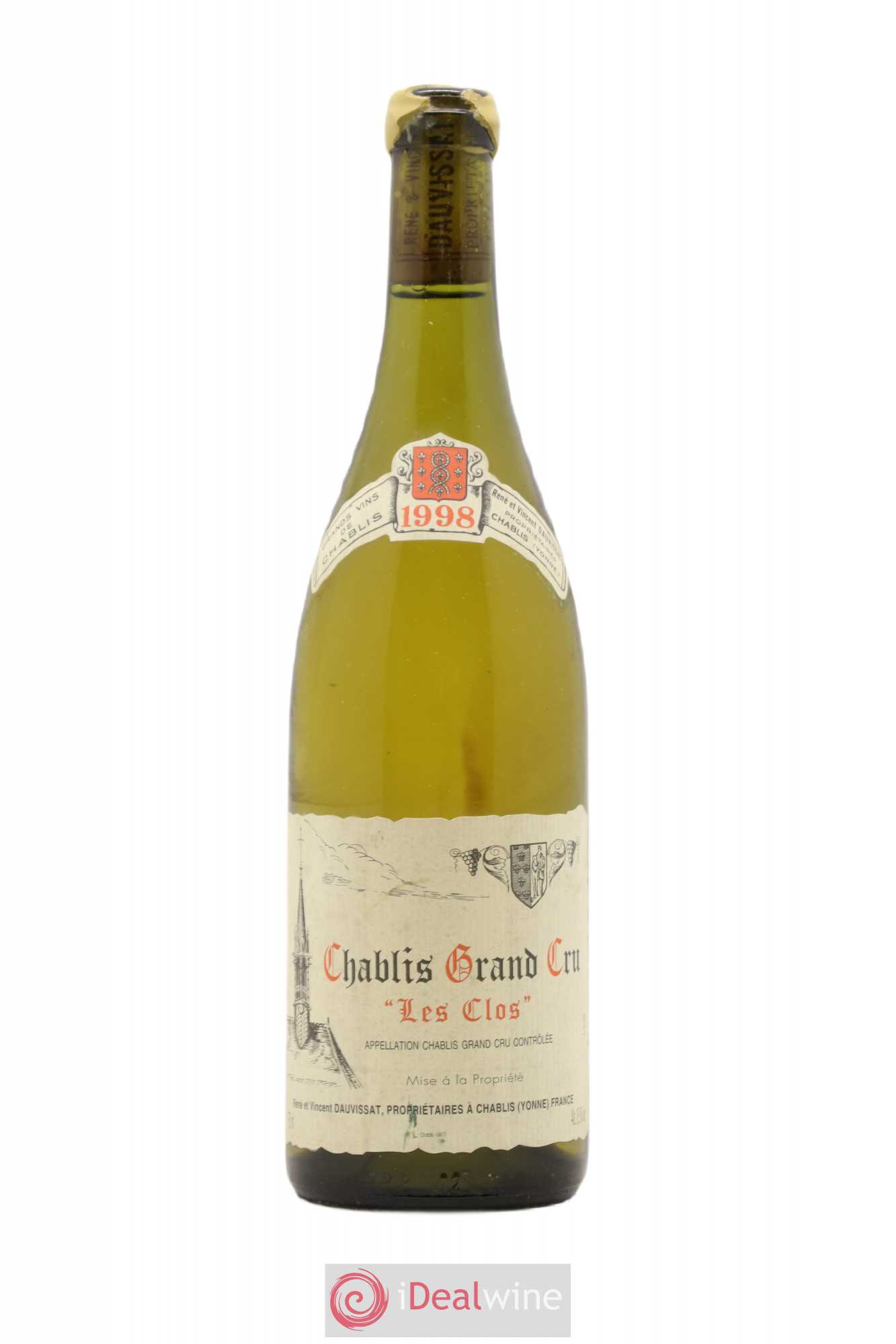 Chablis Grand Cru Les Clos Vincent Dauvissat (Domaine) 1998 - Lot de 1 bouteille - 0