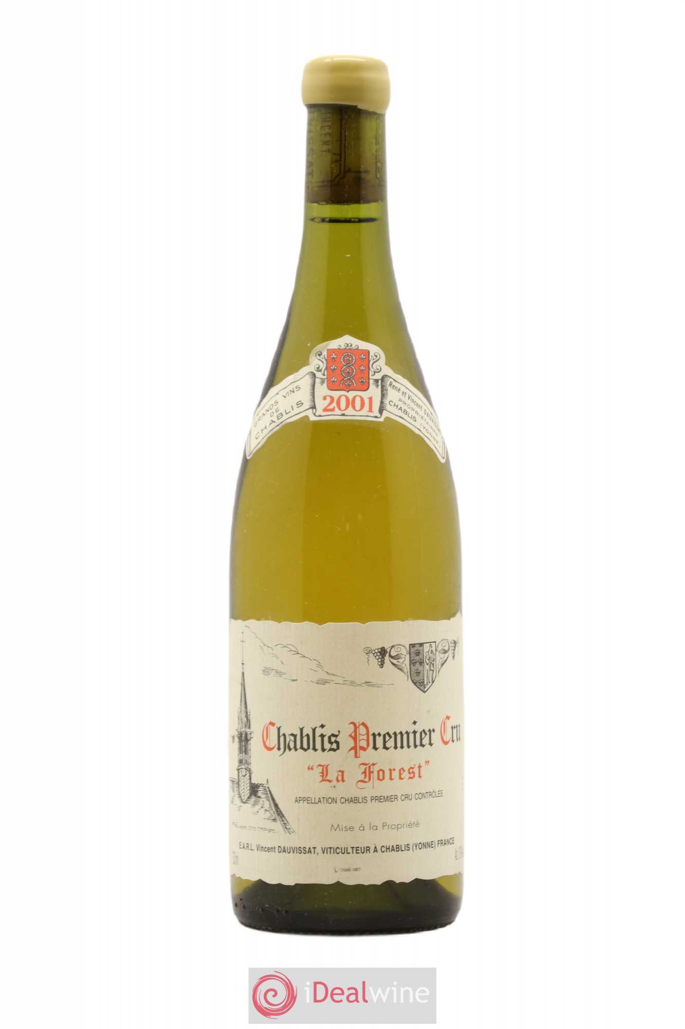 Chablis 1er Cru La Forest Vincent Dauvissat (Domaine) 2001 - Lot de 1 bouteille - 0