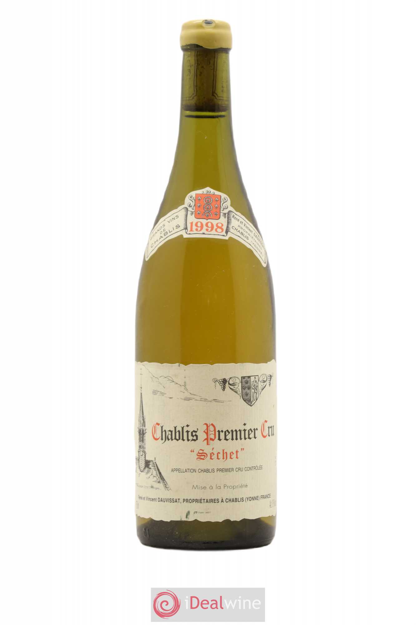 Chablis 1er Cru Séchet Vincent Dauvissat (Domaine) 1998 - Lot de 1 bouteille - 0
