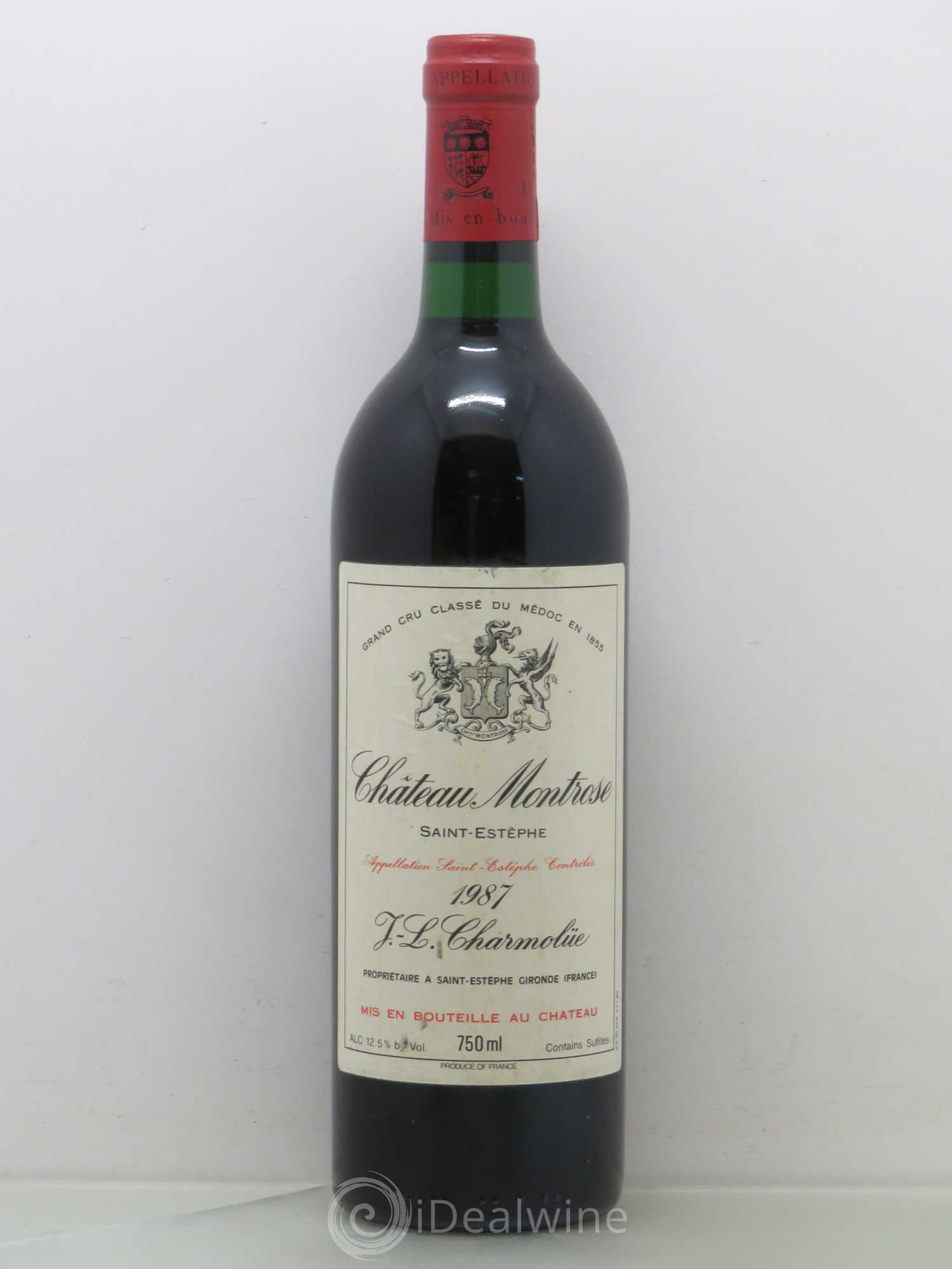Château Montrose 2ème Grand Cru Classé 1987 - Lot de 1 bouteille - 0
