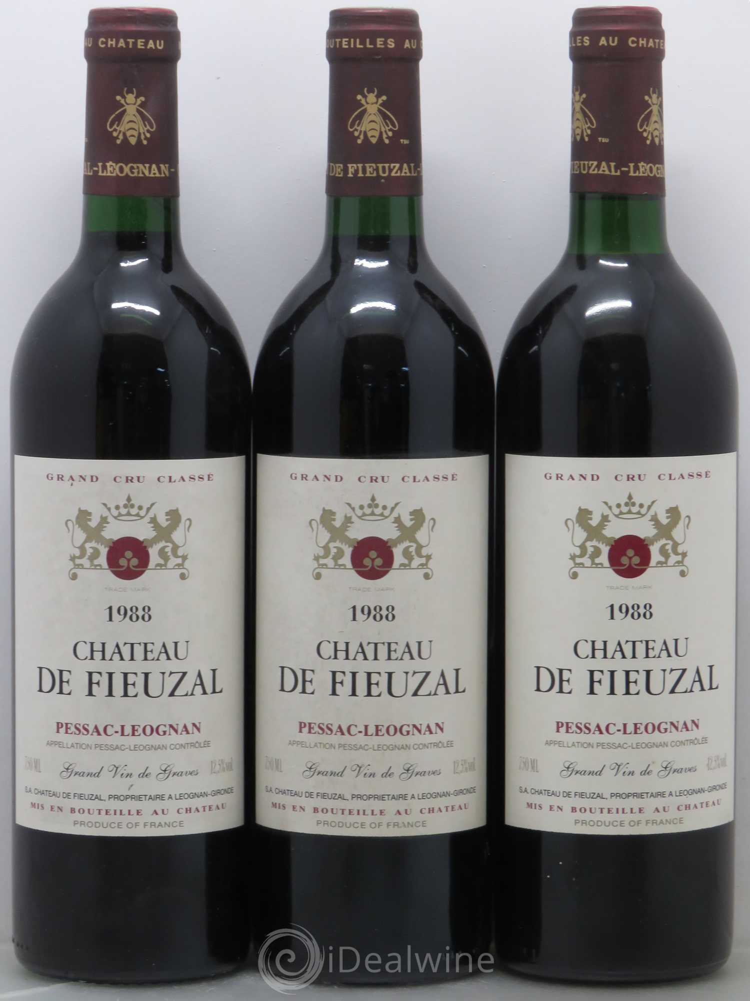 Château de Fieuzal Cru Classé de Graves 1988 - Lot de 6 bouteilles - 2
