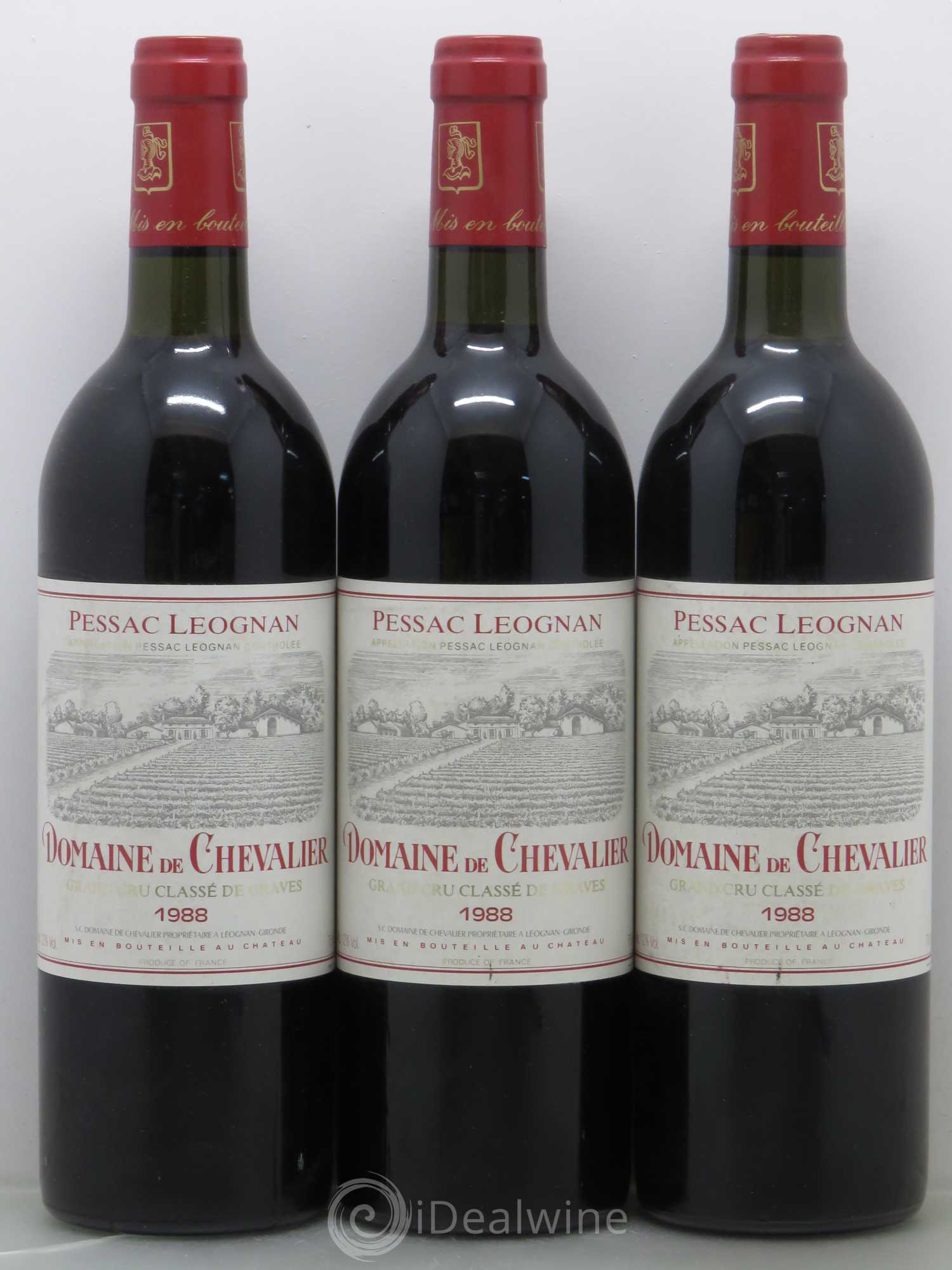 Domaine de Chevalier Cru Classé de Graves 1988 - Lot de 6 bouteilles - 1