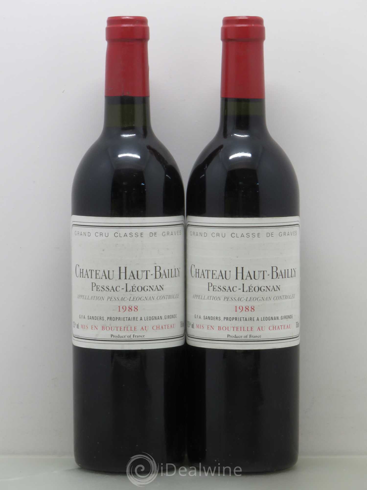 Château Haut-Bailly Cru Classé de Graves 1988 - Lot de 4 bouteilles - 2