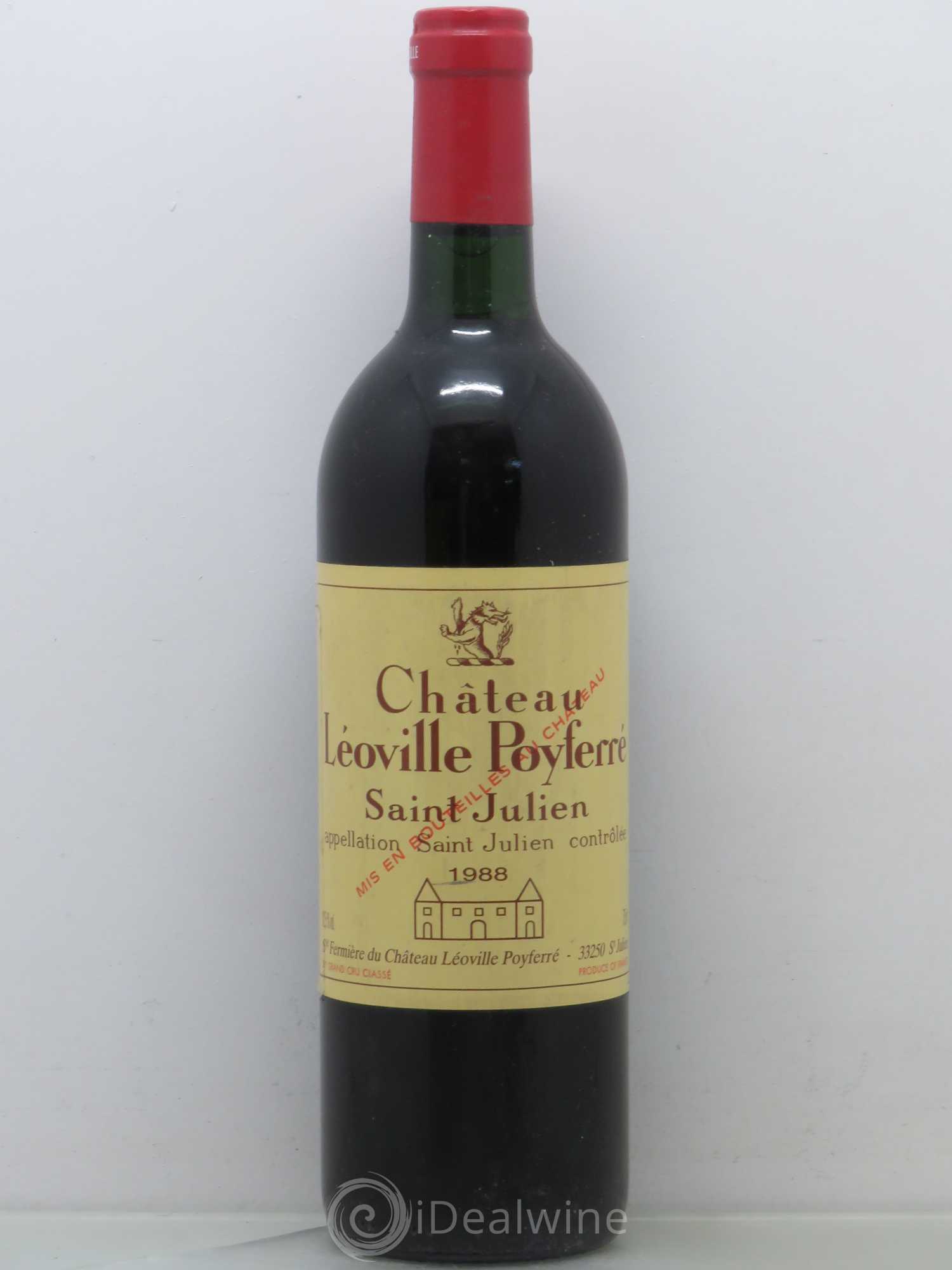 Château Léoville Poyferré 2ème Grand Cru Classé 1988 - Lot de 1 bouteille - 0