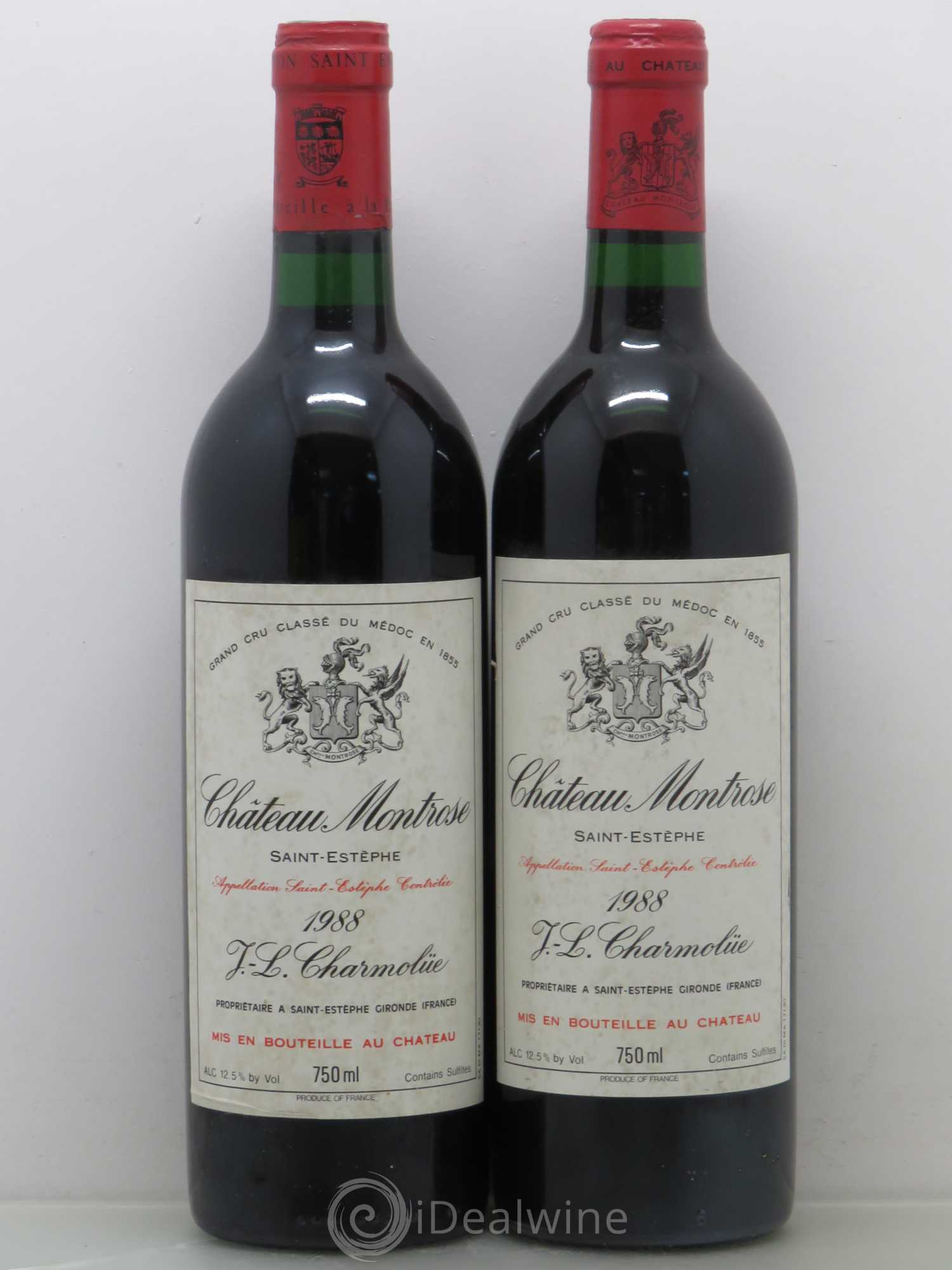 Château Montrose 2ème Grand Cru Classé 1988 - Lot de 2 bouteilles - 0