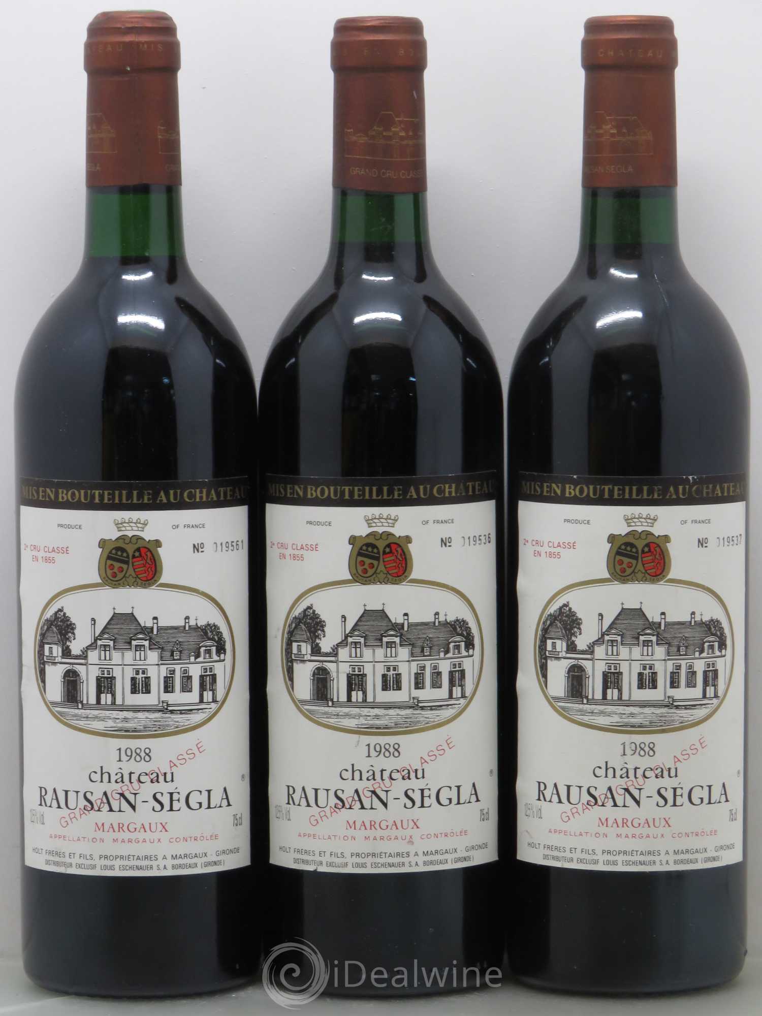 Château Rauzan Ségla Grand Cru Classé 1988 - Lot de 6 bouteilles - 1