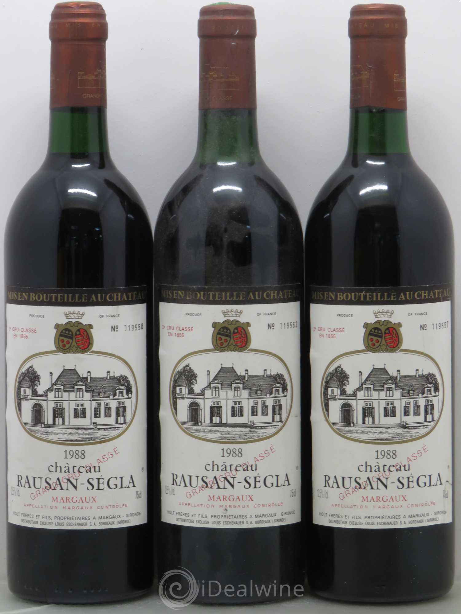 Château Rauzan Ségla Grand Cru Classé 1988 - Lot de 6 bouteilles - 2